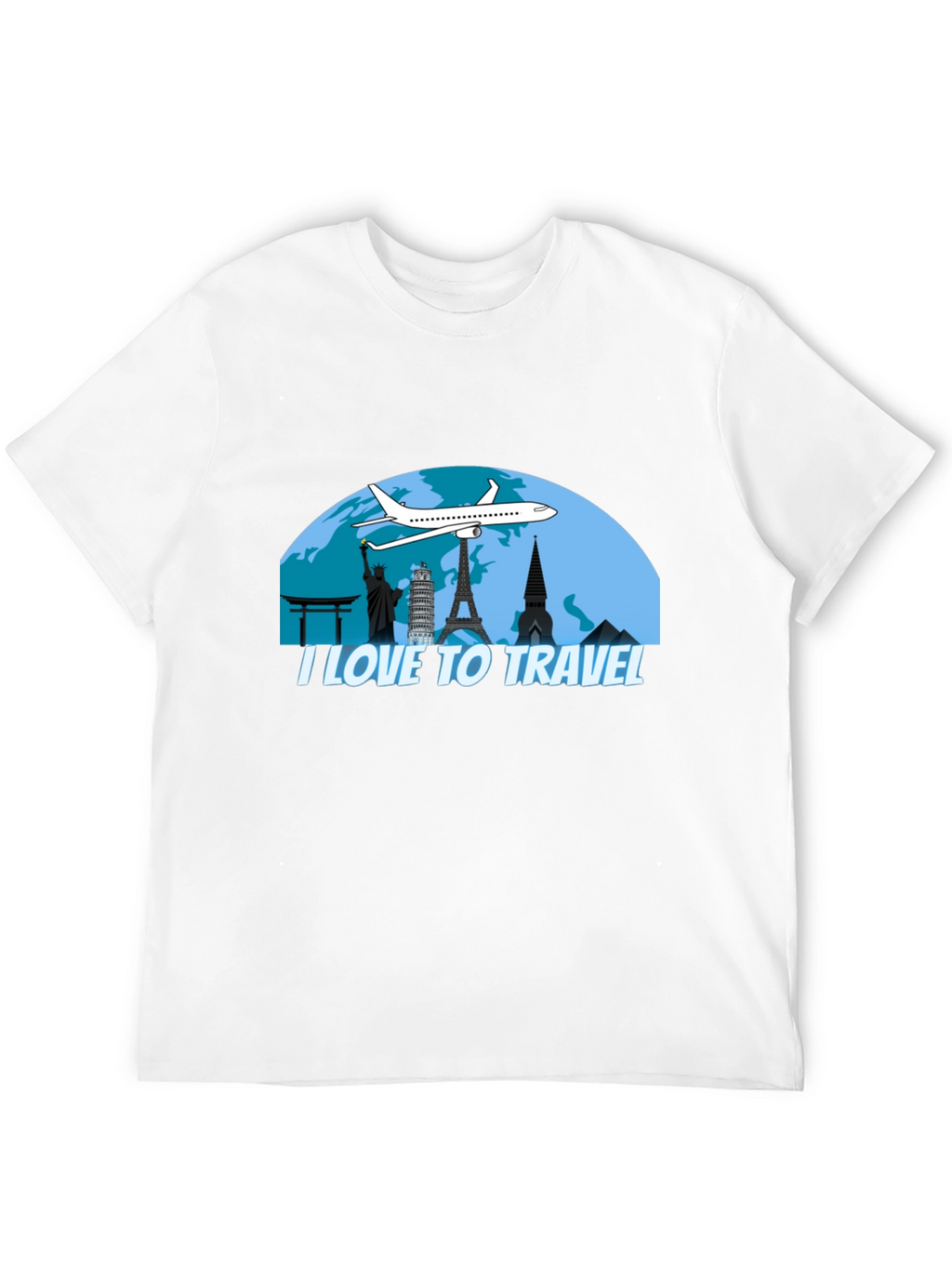 I Love To Travel Graphic T-Shirt