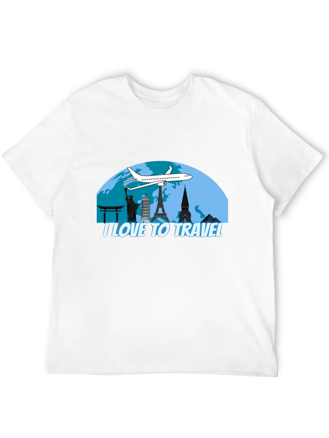 I Love To Travel Graphic T-Shirt