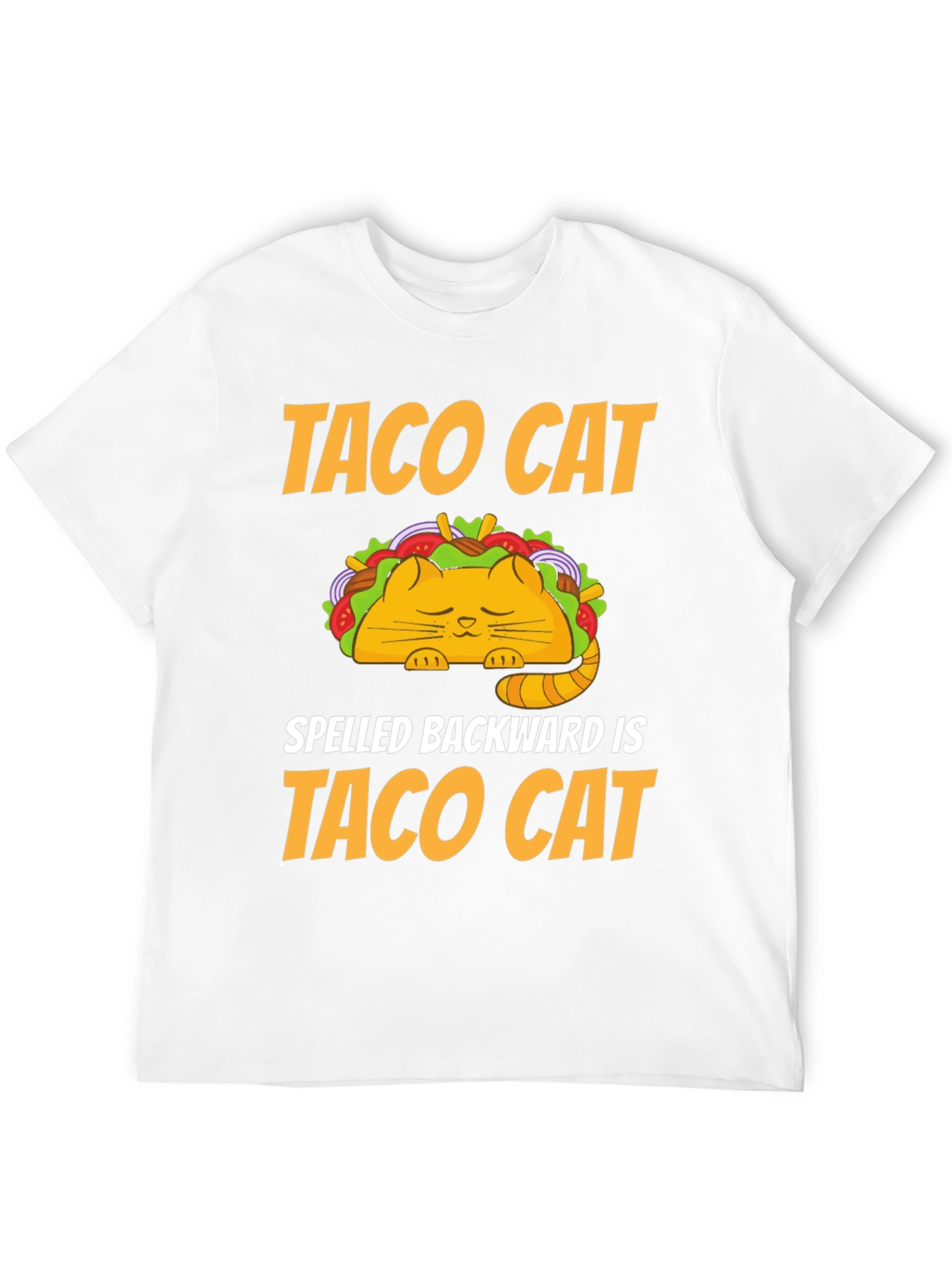 Taco Cat T-Shirt - Humorous Palindrome Tee