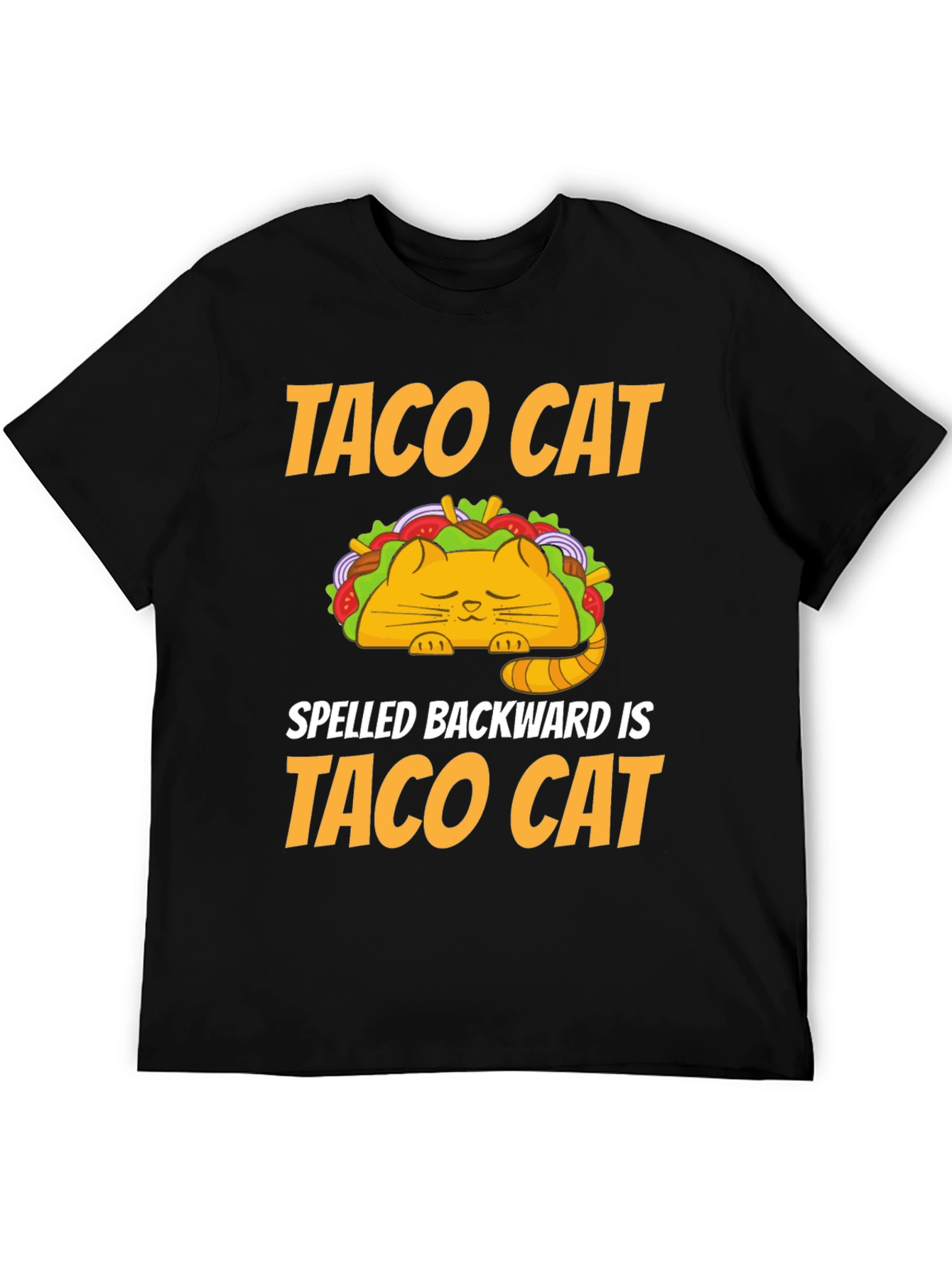 Taco Cat T-Shirt - Humorous Palindrome Tee