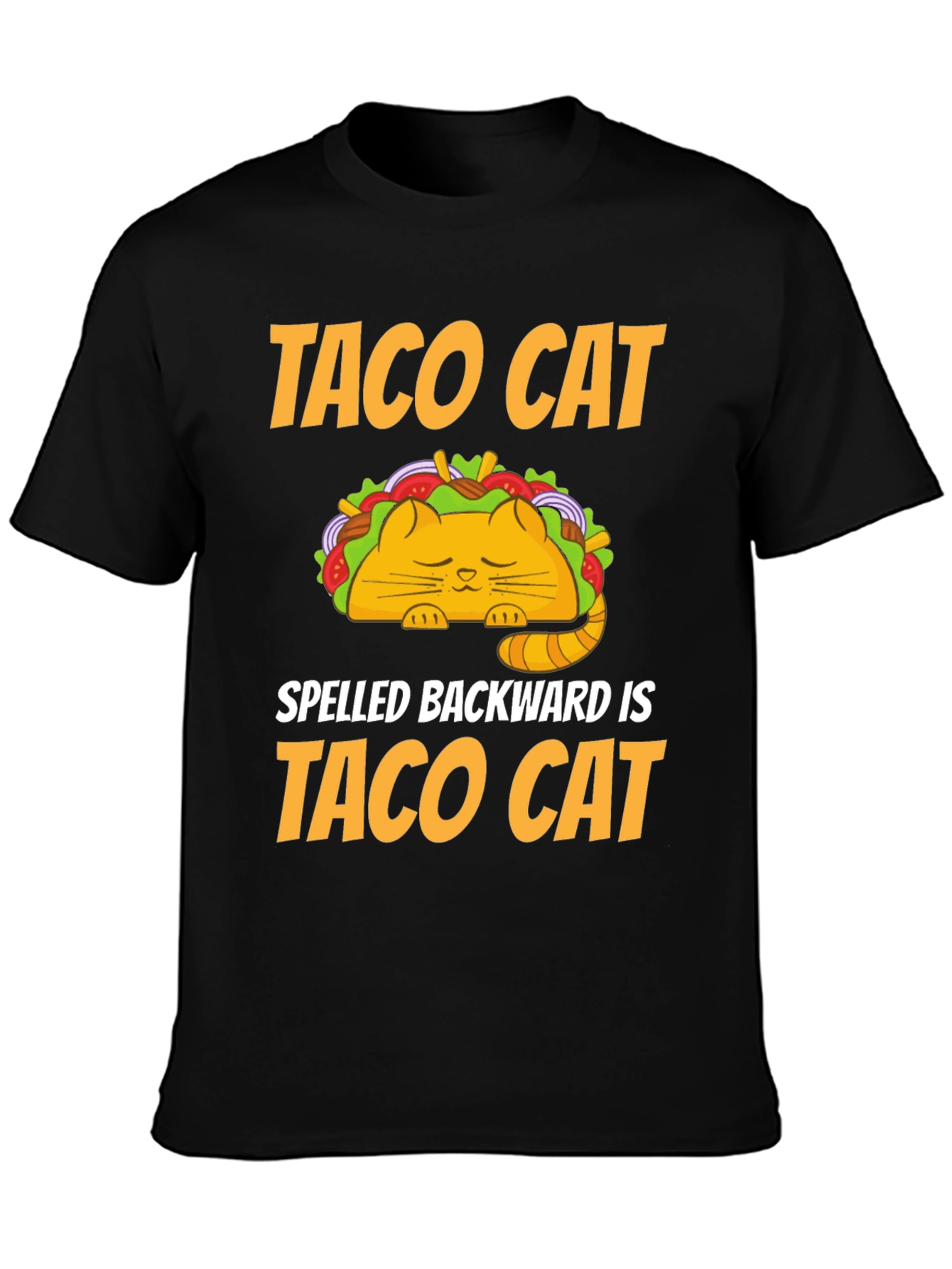 Taco Cat T-Shirt - Humorous Palindrome Tee