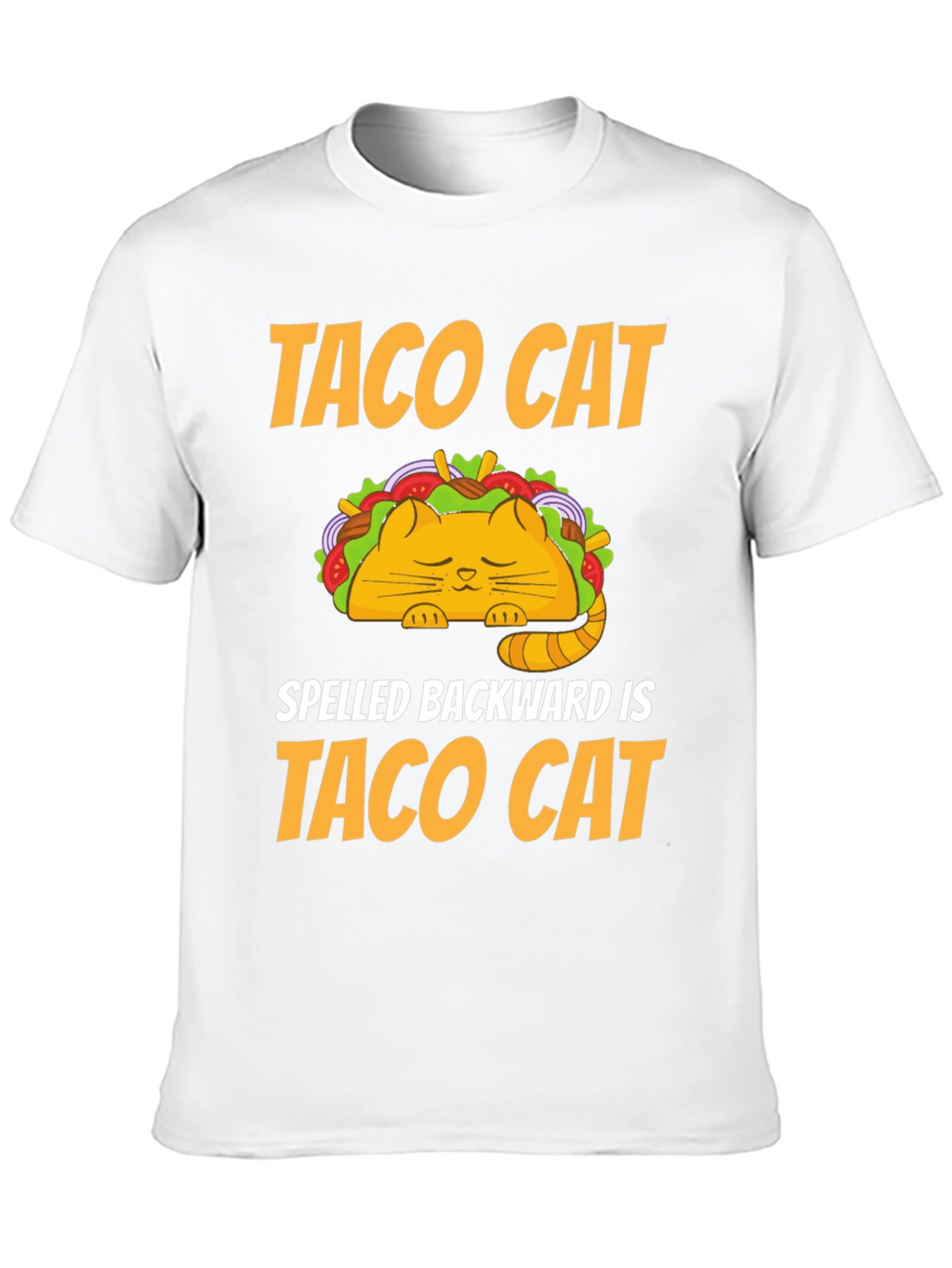 Taco Cat T-Shirt - Humorous Palindrome Tee