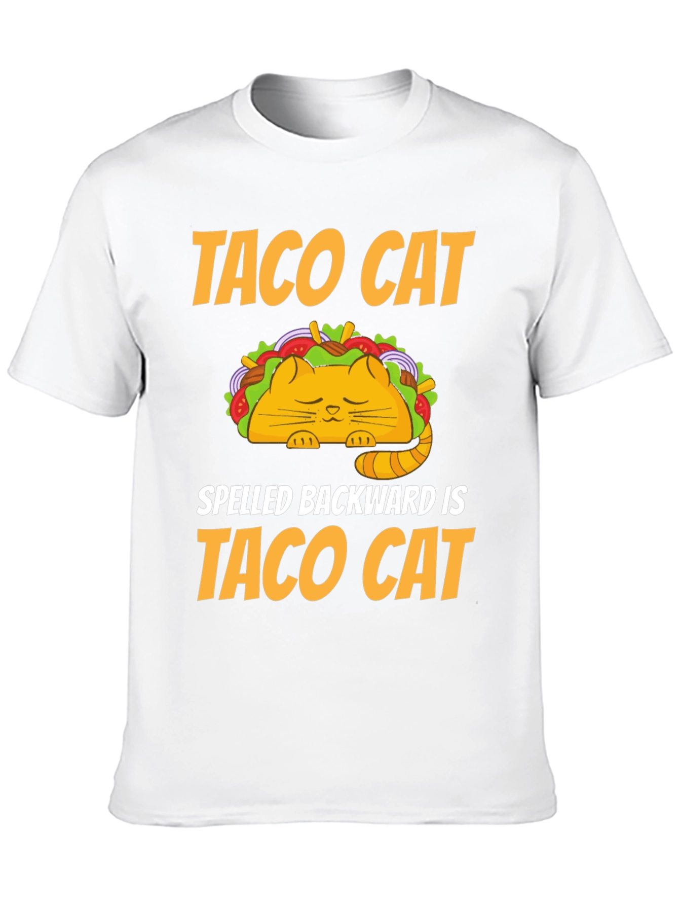 Taco Cat T-Shirt - Humorous Palindrome Tee
