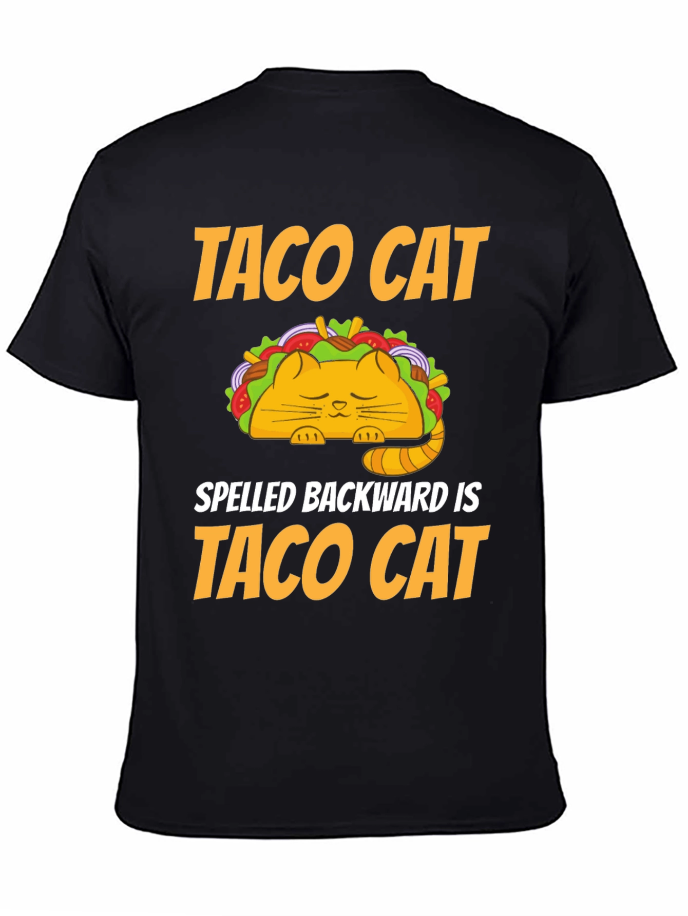 Taco Cat T-Shirt - Humorous Palindrome Tee