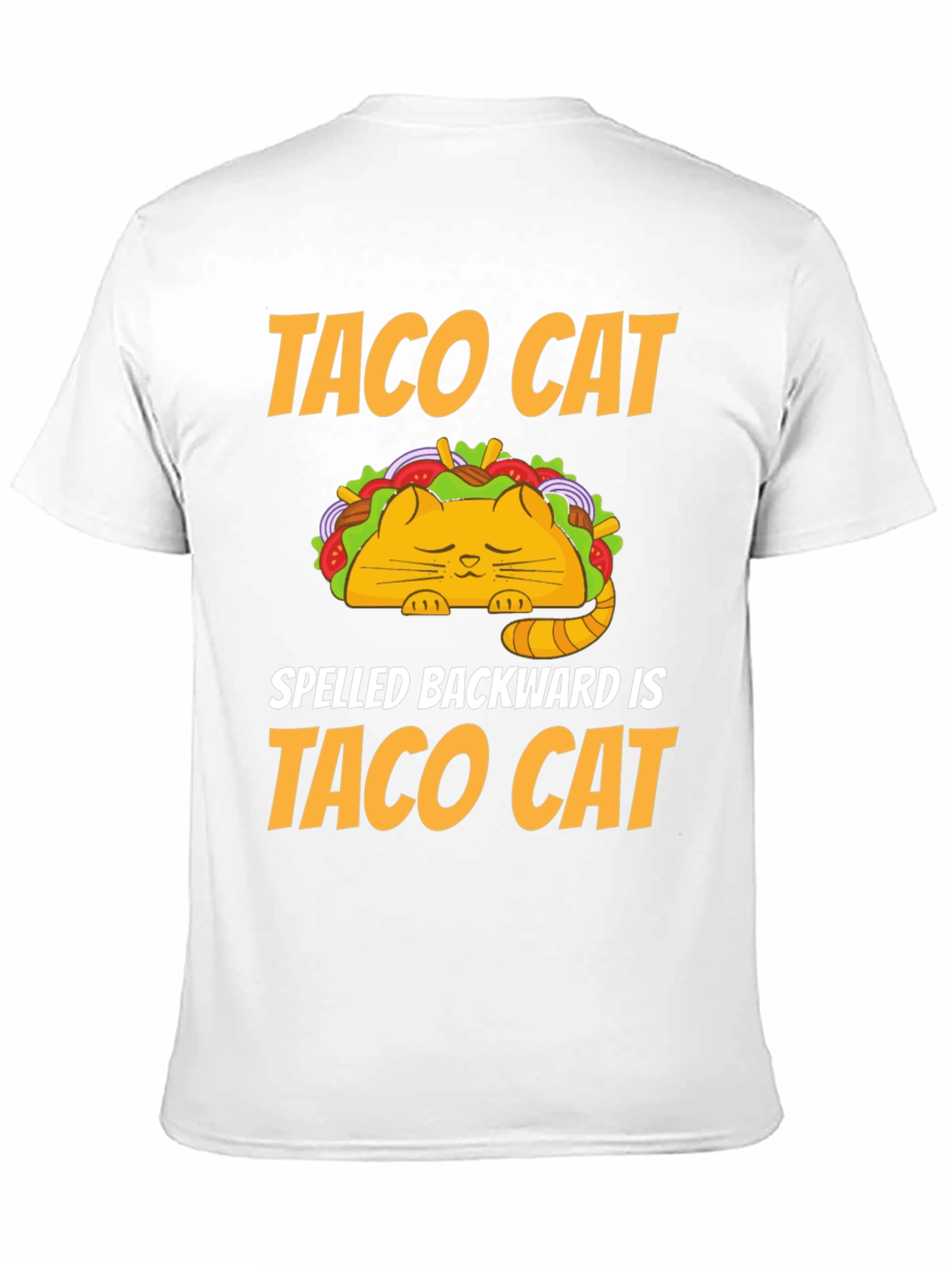 Taco Cat T-Shirt - Humorous Palindrome Tee