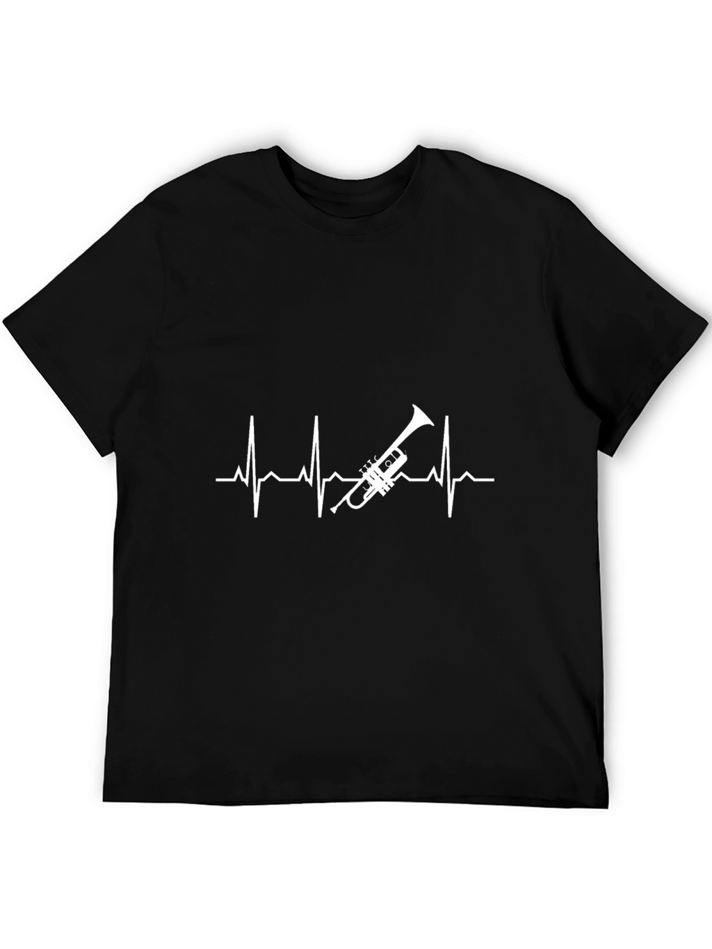 Trumpet Heartbeat T-Shirt - Musician Gift