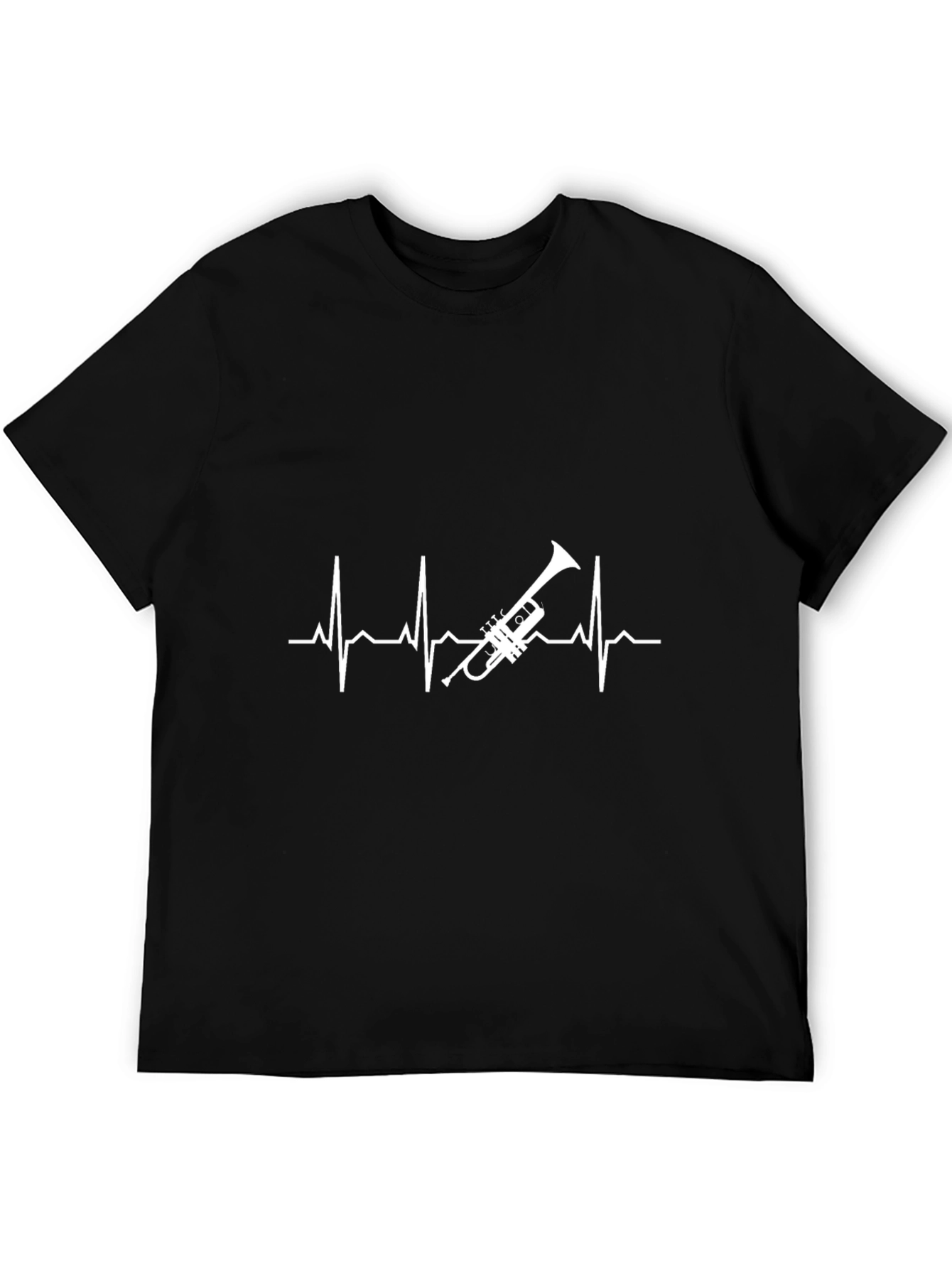 Trumpet Heartbeat T-Shirt - Musician Gift