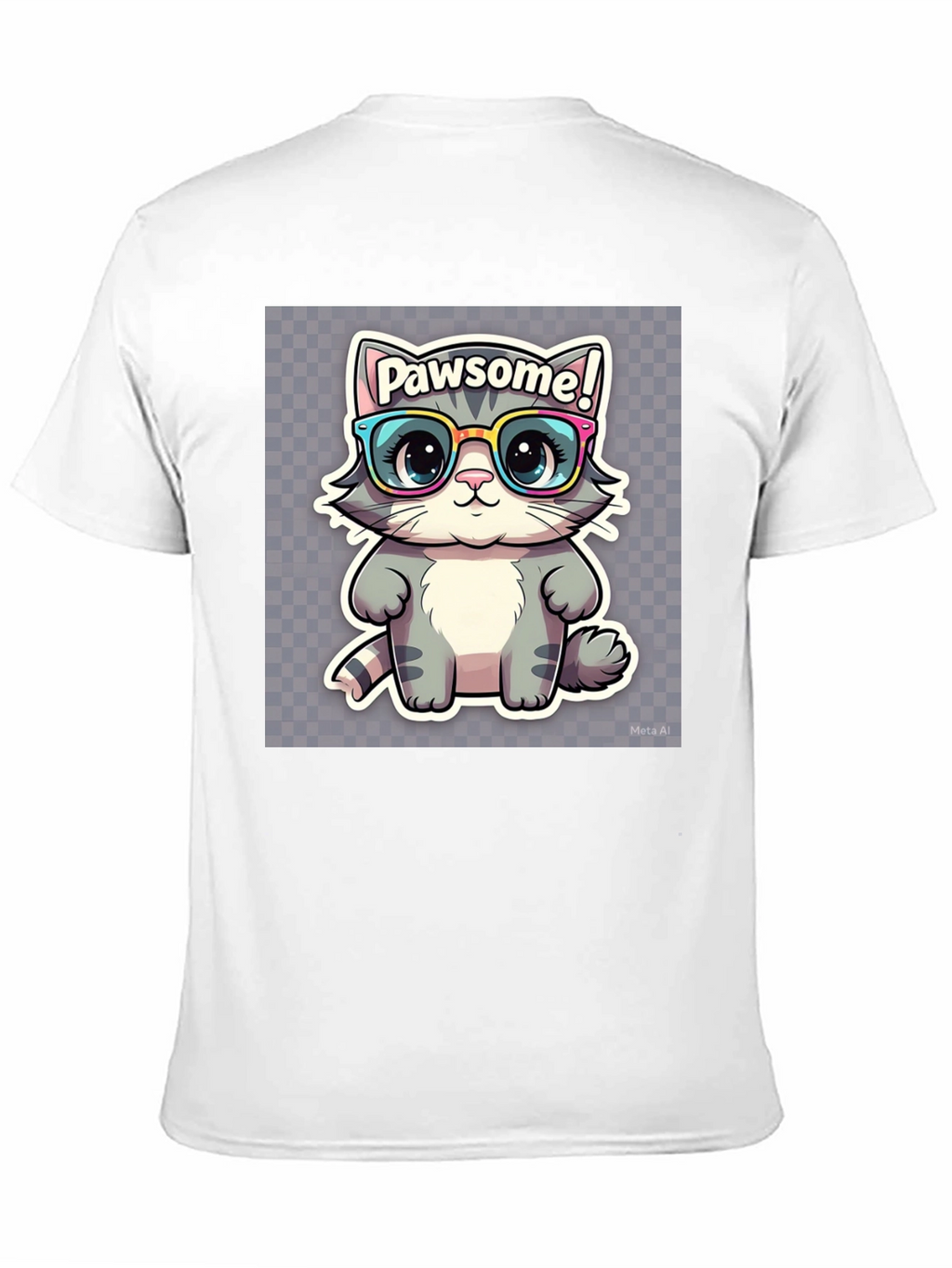 Pawsome Cat Tee - Cute Kitten Graphic T-Shirt