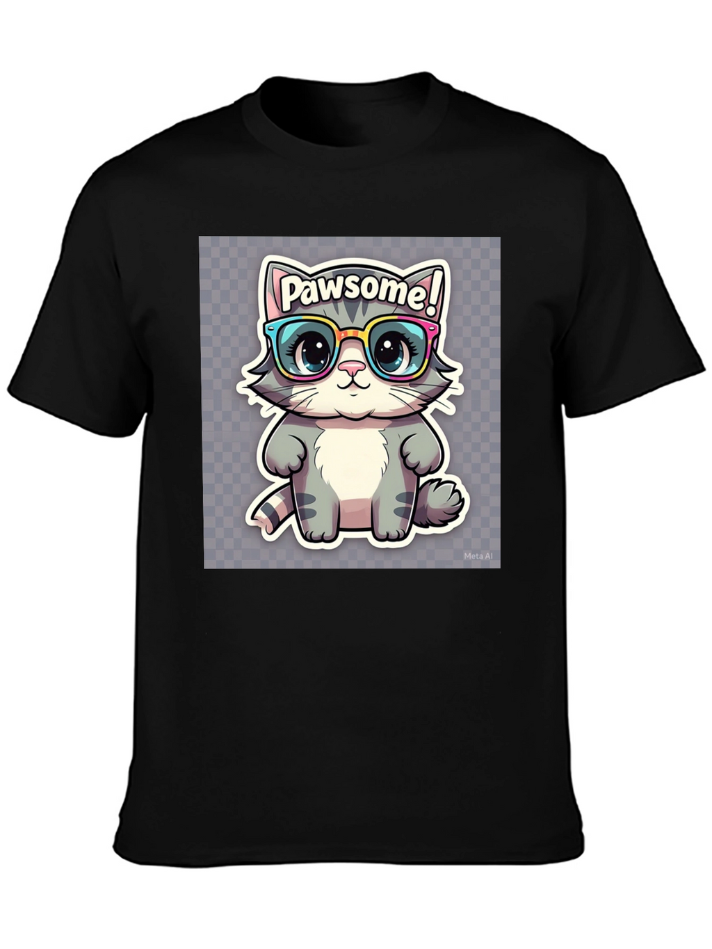 Pawsome Cat Tee - Cute Kitten Graphic T-Shirt