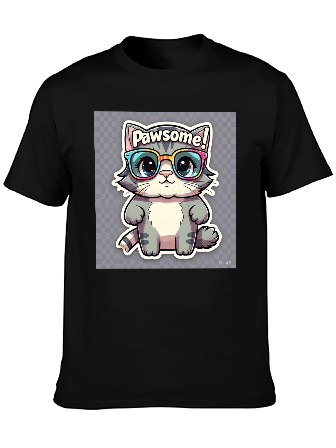 Pawsome Cat Tee - Cute Kitten Graphic T-Shirt