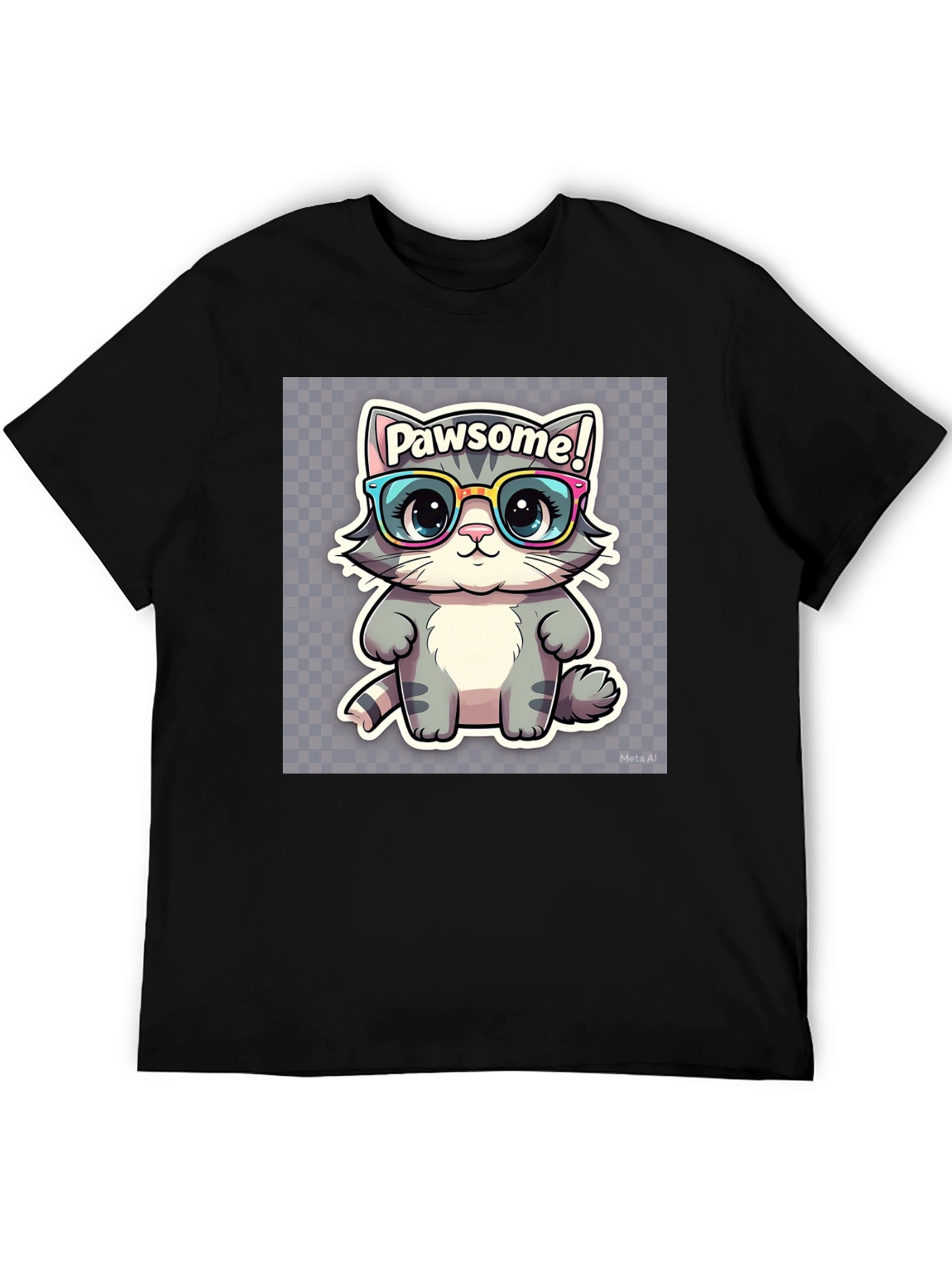 Pawsome Cat Tee - Cute Kitten Graphic T-Shirt