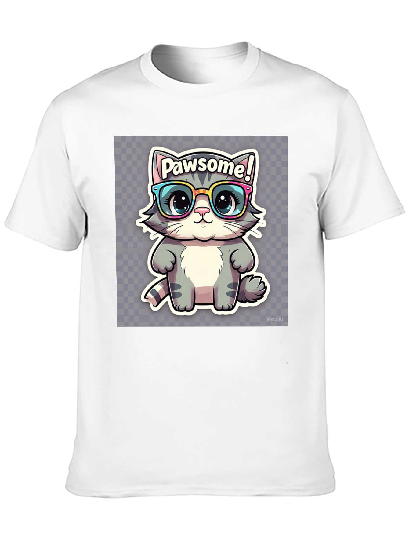 Pawsome Cat Tee - Cute Kitten Graphic T-Shirt