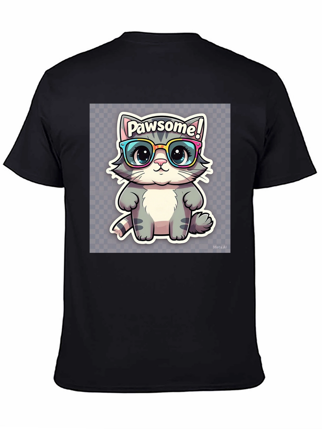Pawsome Cat Tee - Cute Kitten Graphic T-Shirt