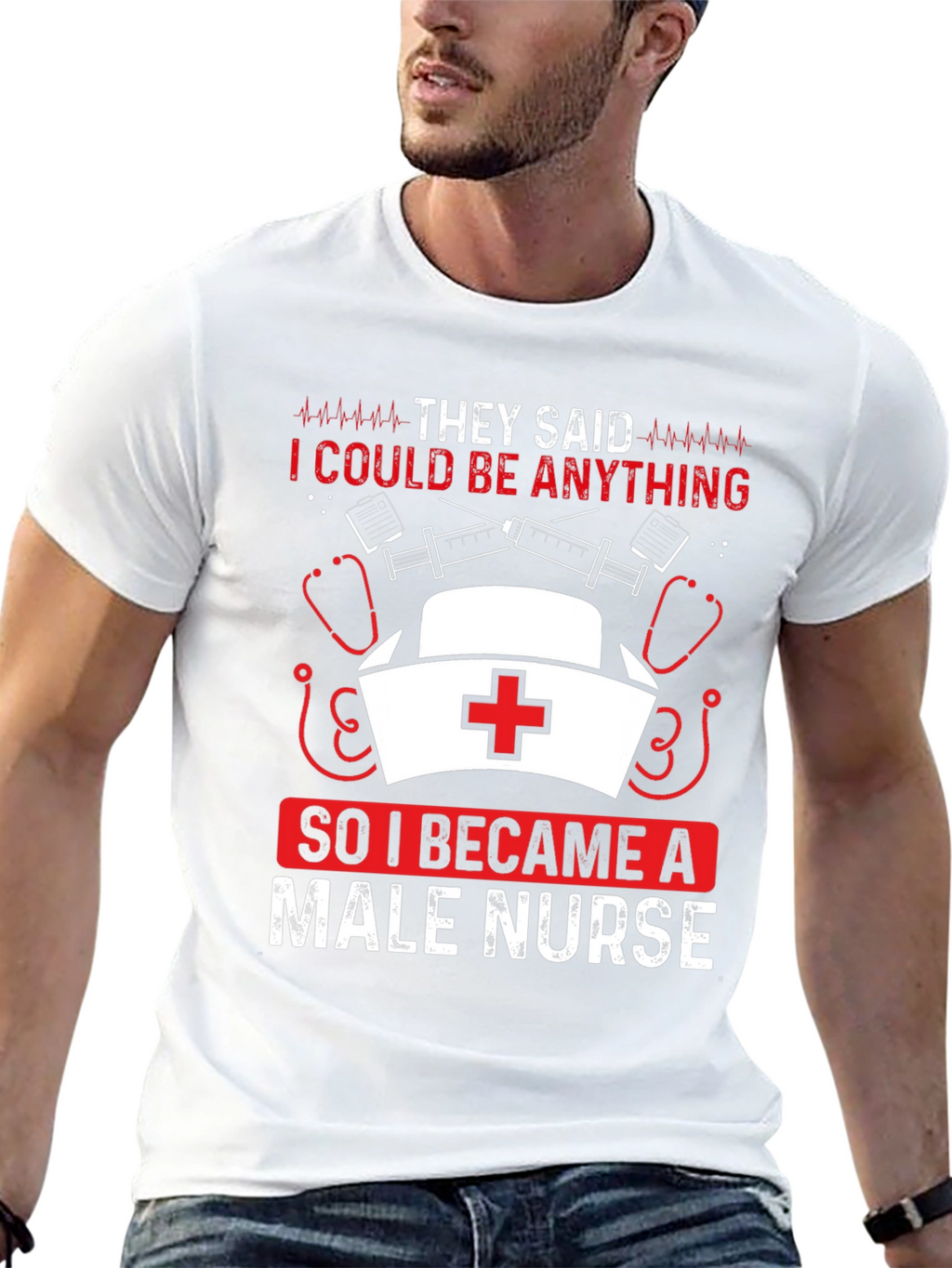 Male Nurse T-Shirt - Funny Nurse Apparel