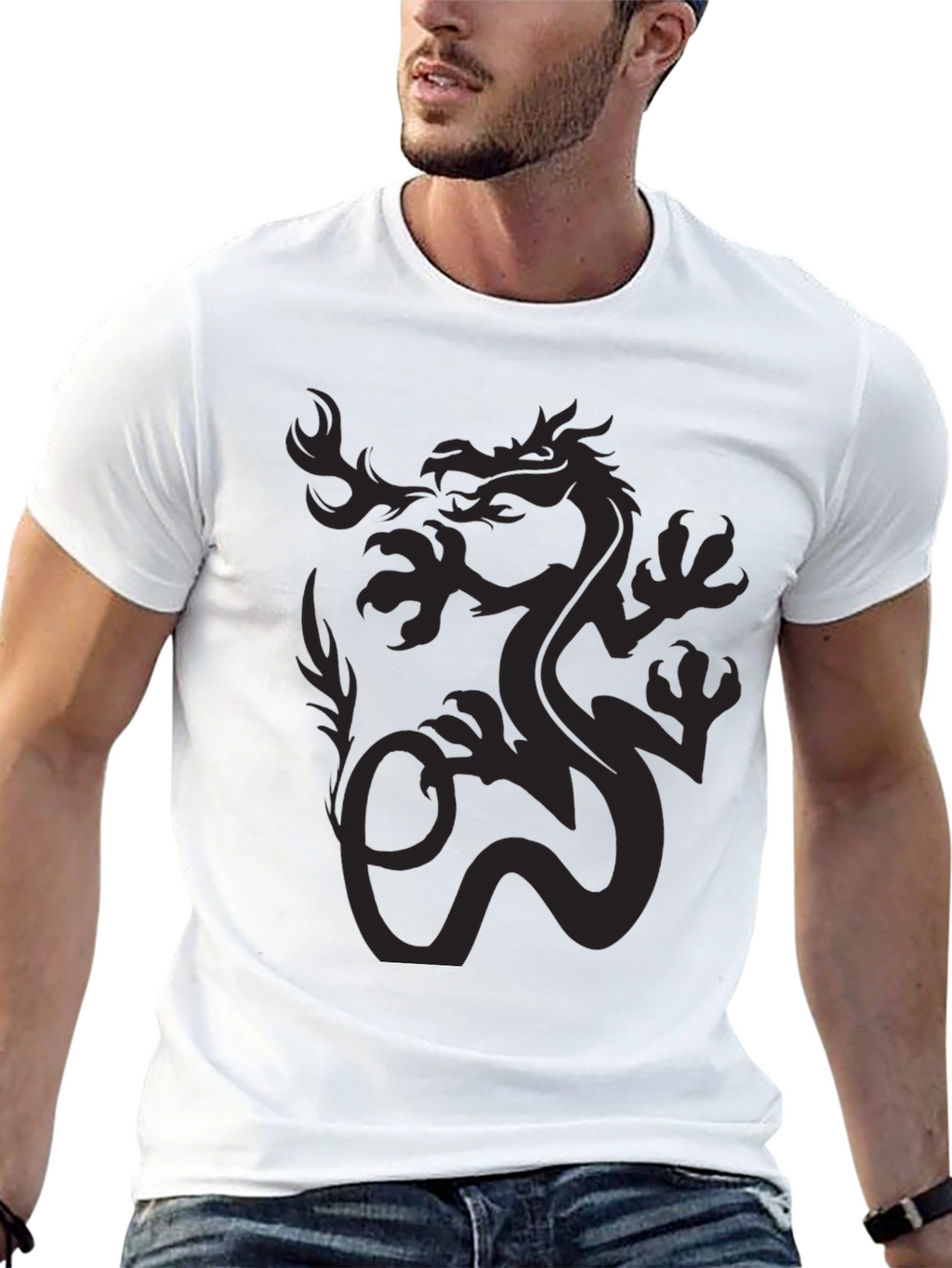 Black Dragon Graphic Tee - Mens Short Sleeve