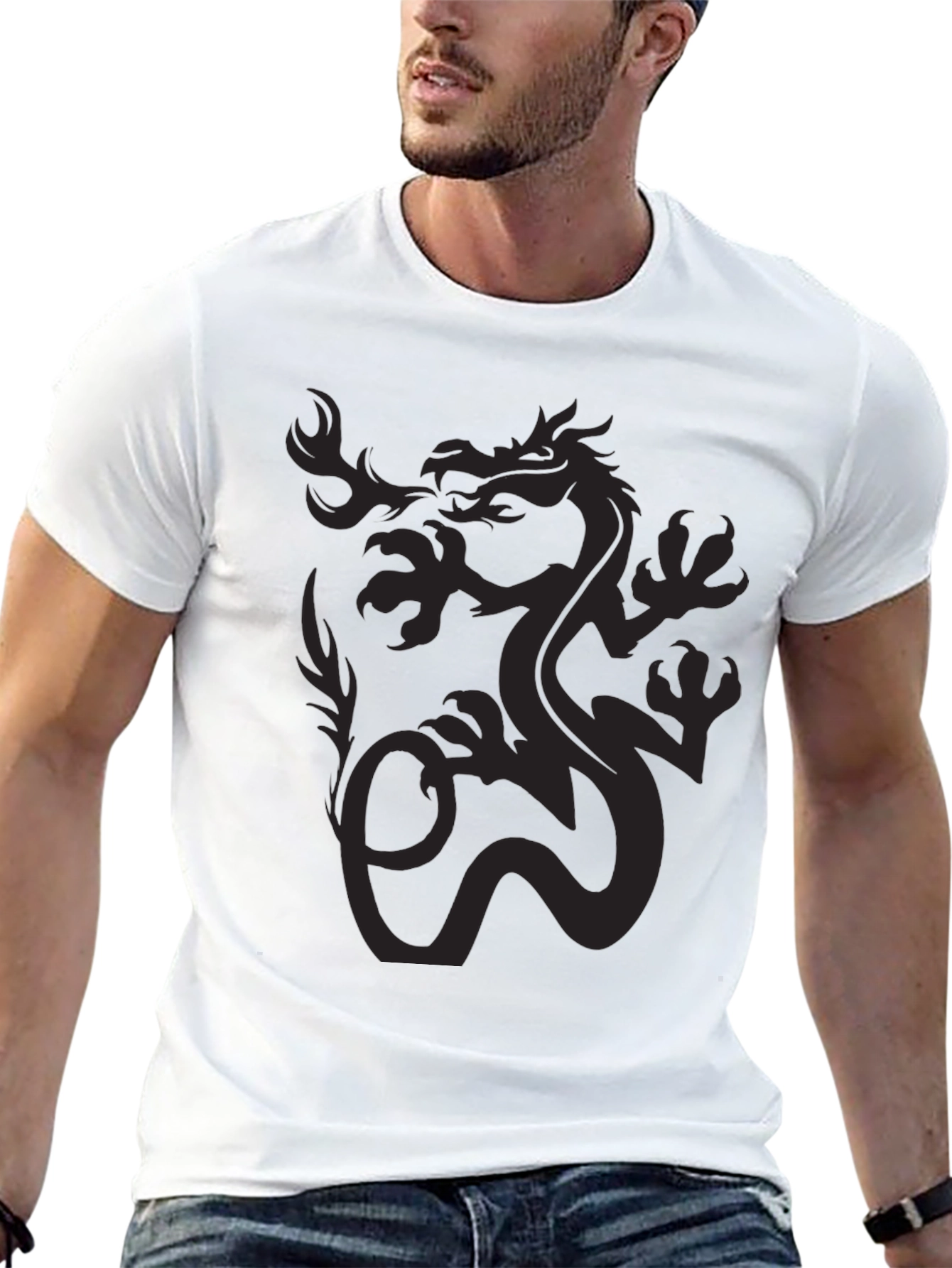 Black Dragon Graphic Tee - Mens Short Sleeve