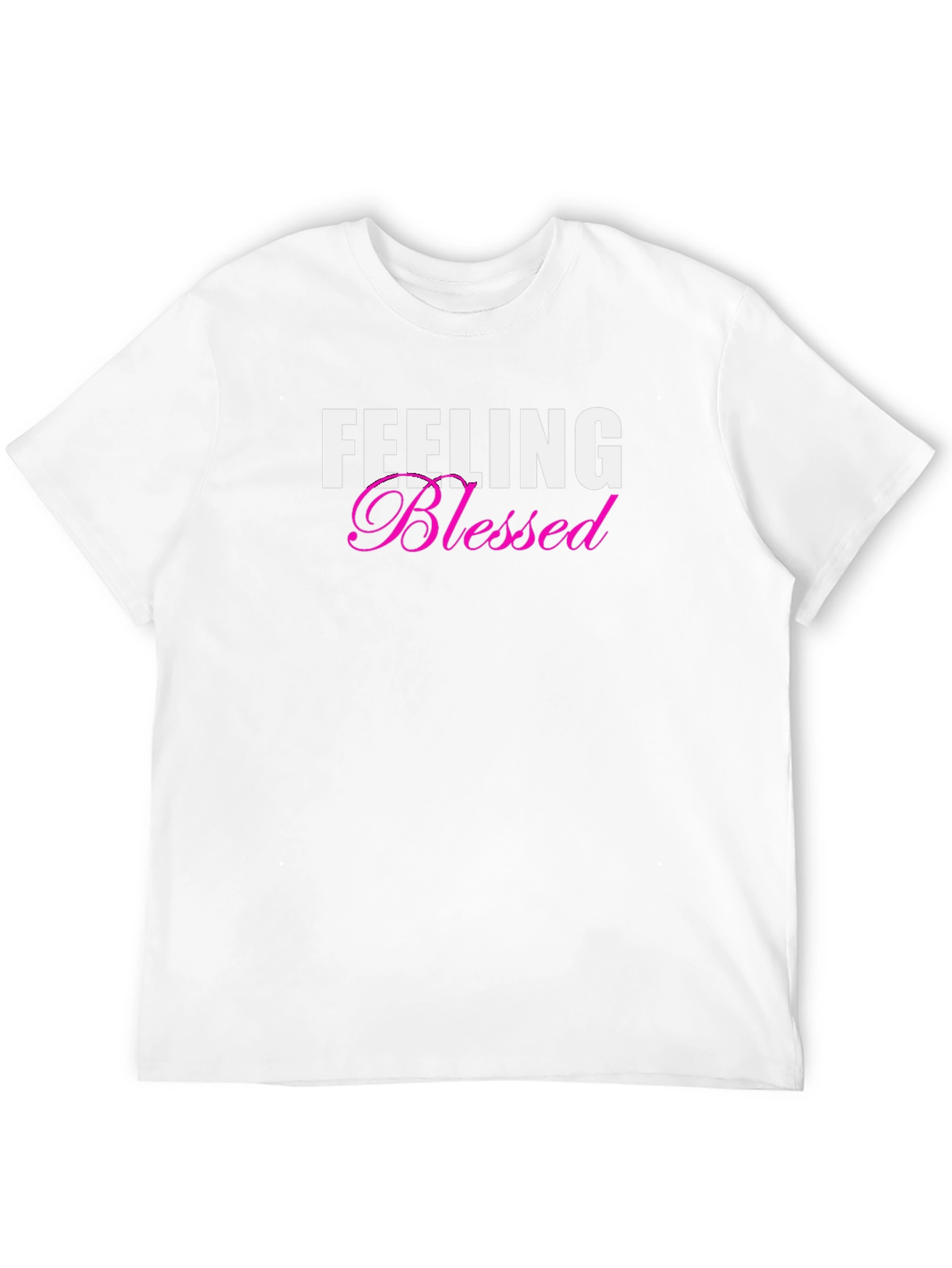 Feeling Blessed Graphic Tee - Black Short Sleeve