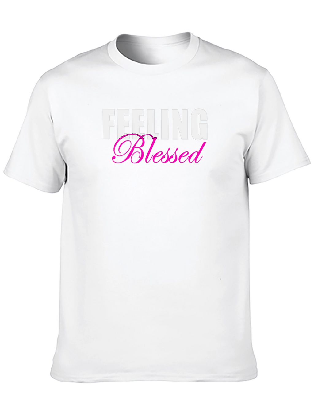 Feeling Blessed Graphic Tee - Black Short Sleeve