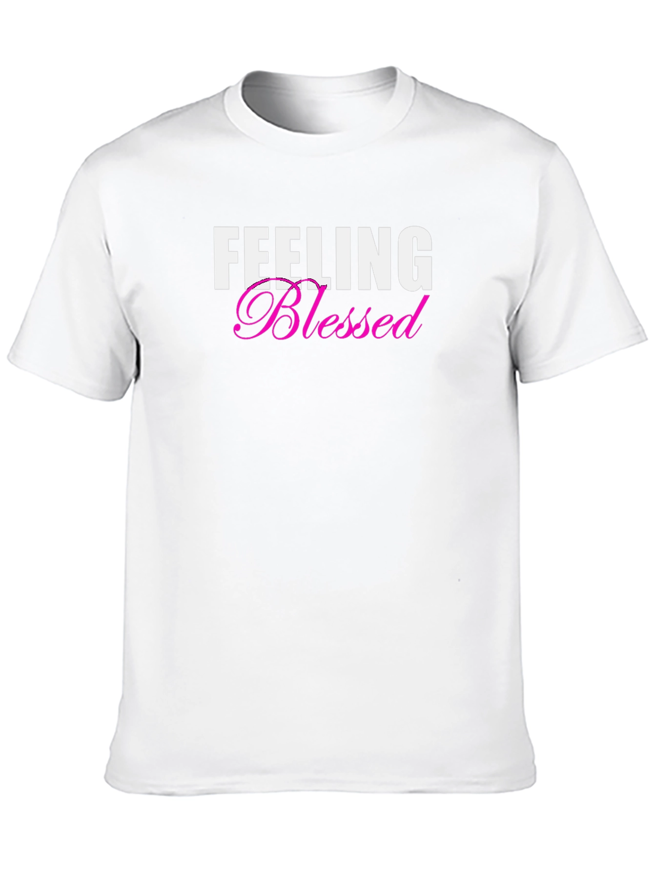 Feeling Blessed Graphic Tee - Black Short Sleeve