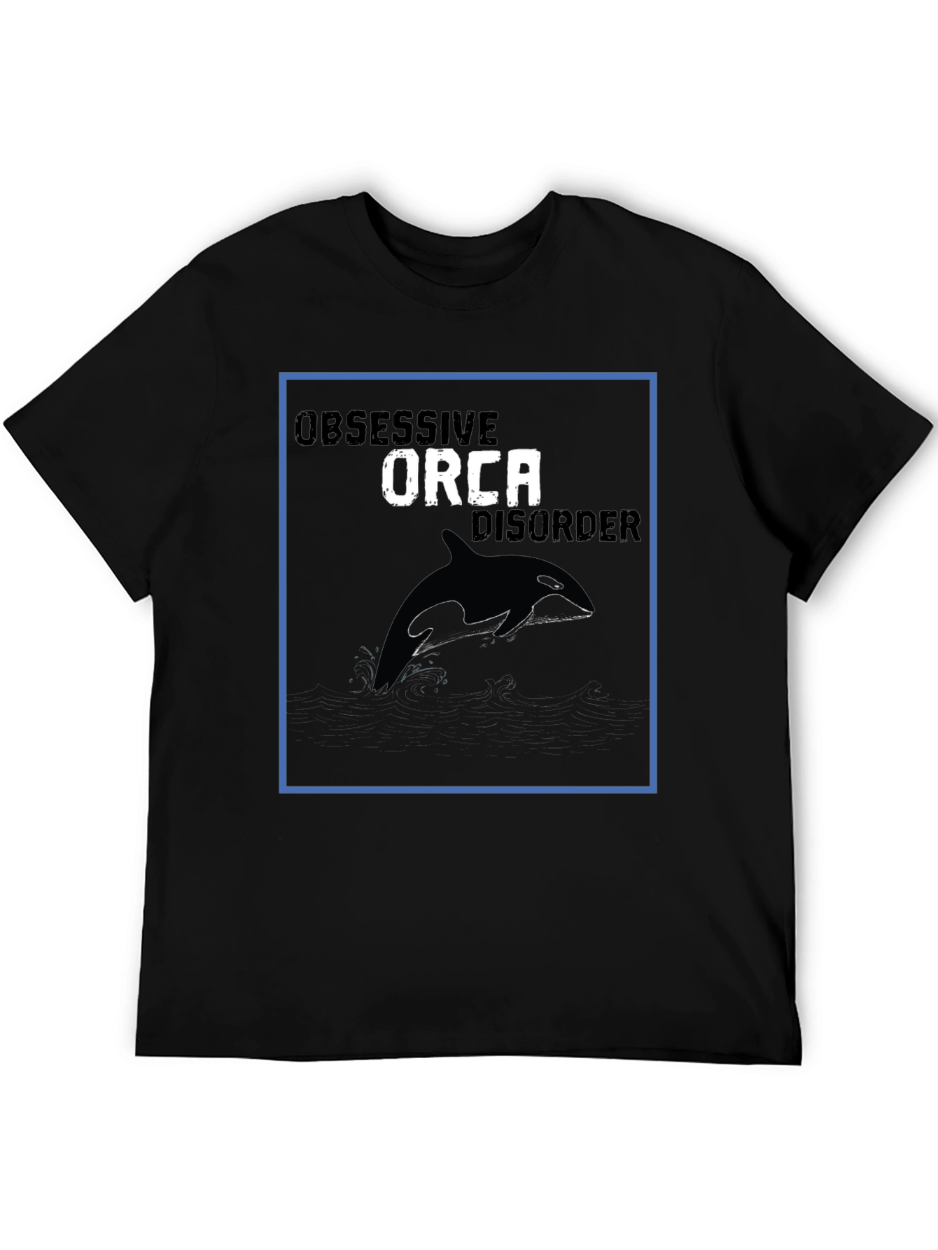 Orca Disorder Graphic Tee - Black Cotton T-Shirt