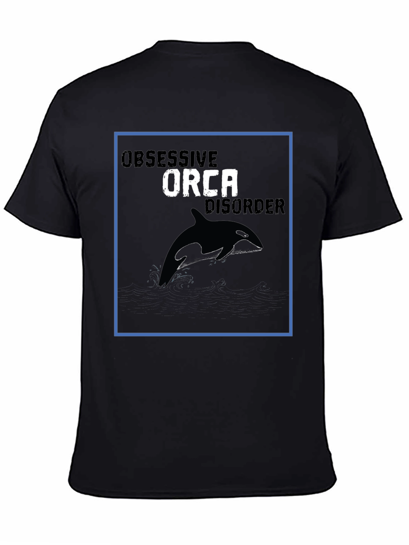 Orca Disorder Graphic Tee - Black Cotton T-Shirt
