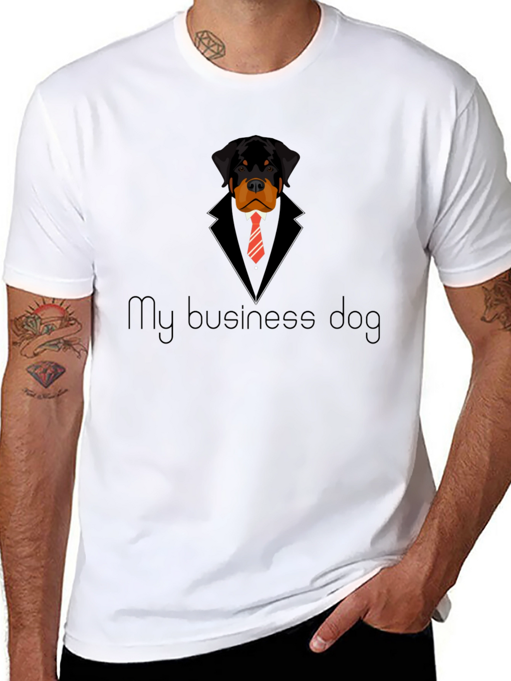 My Business Dog T-Shirt - Rottweiler in Suit