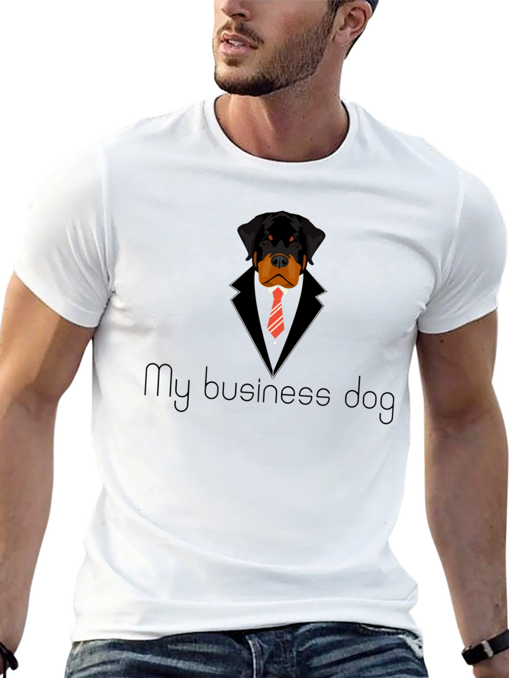 My Business Dog T-Shirt - Rottweiler in Suit