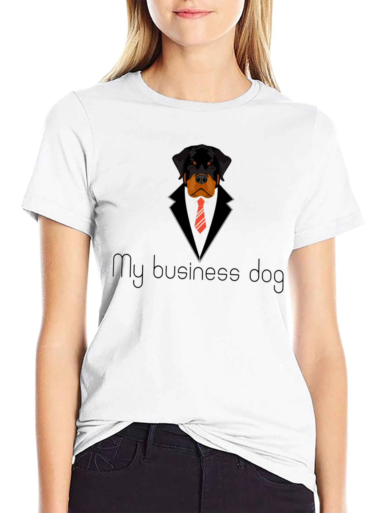 My Business Dog T-Shirt - Rottweiler in Suit