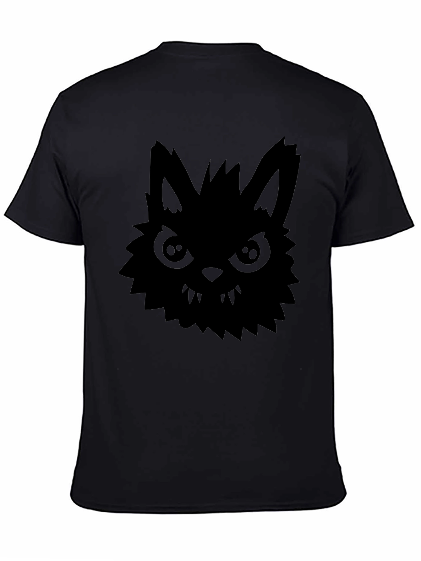 Black Wolf Graphic Tee - Mens Short Sleeve Shirt