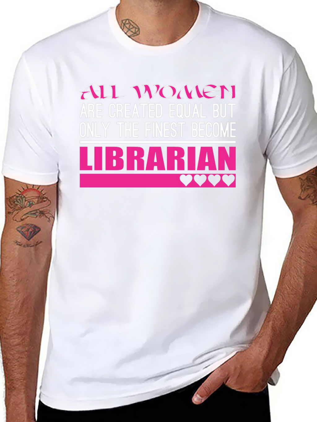 Librarian T-Shirt: All Women Created Equal