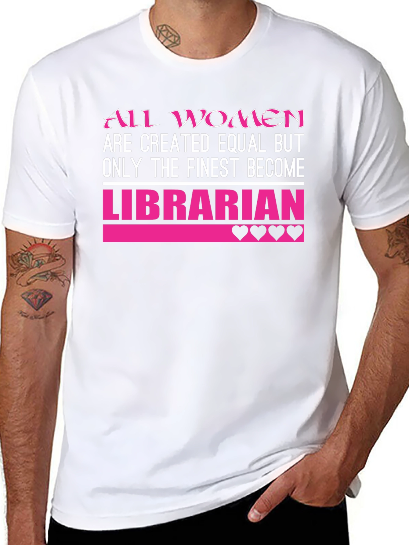 Librarian T-Shirt: All Women Created Equal