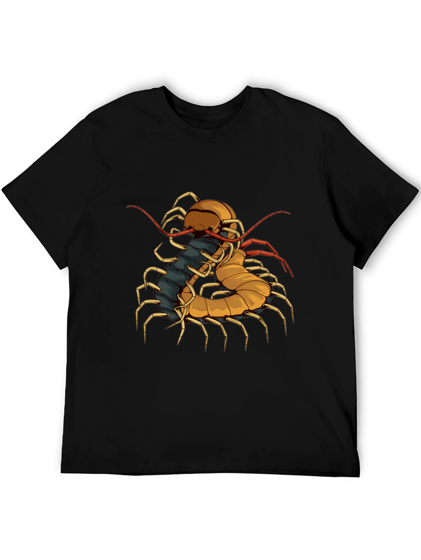 Centipede Graphic Tee - Unique Insect Design
