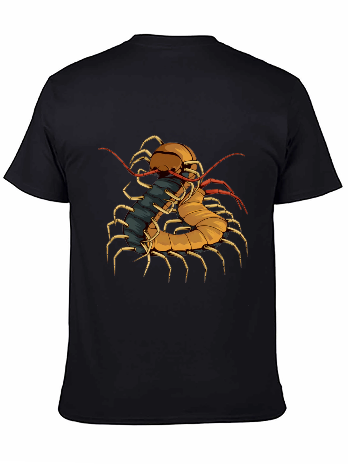 Centipede Graphic Tee - Unique Insect Design