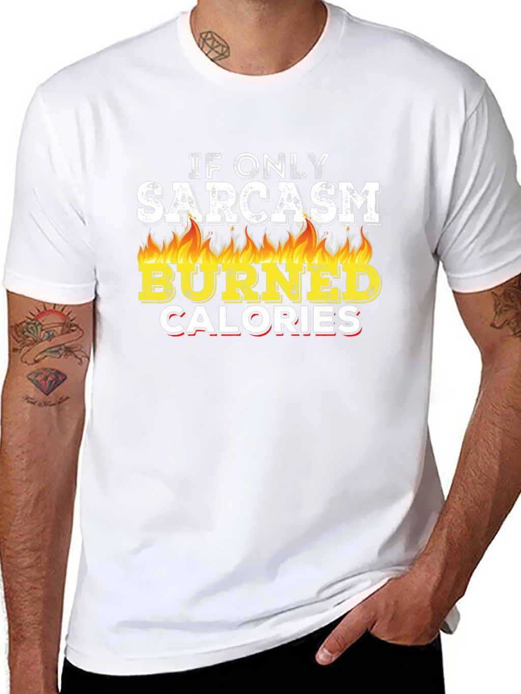 Sarcasm Burns Calories Graphic Tee