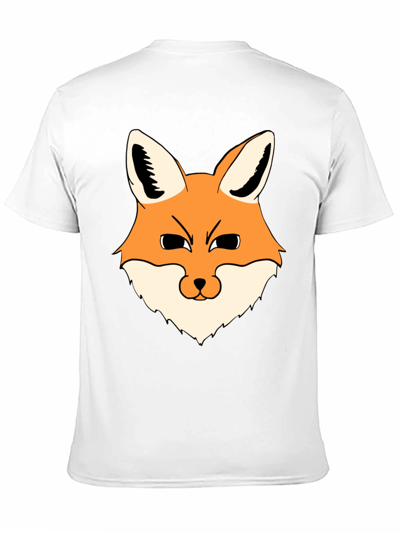 Fox Graphic Black T-Shirt - Mens Casual Wear