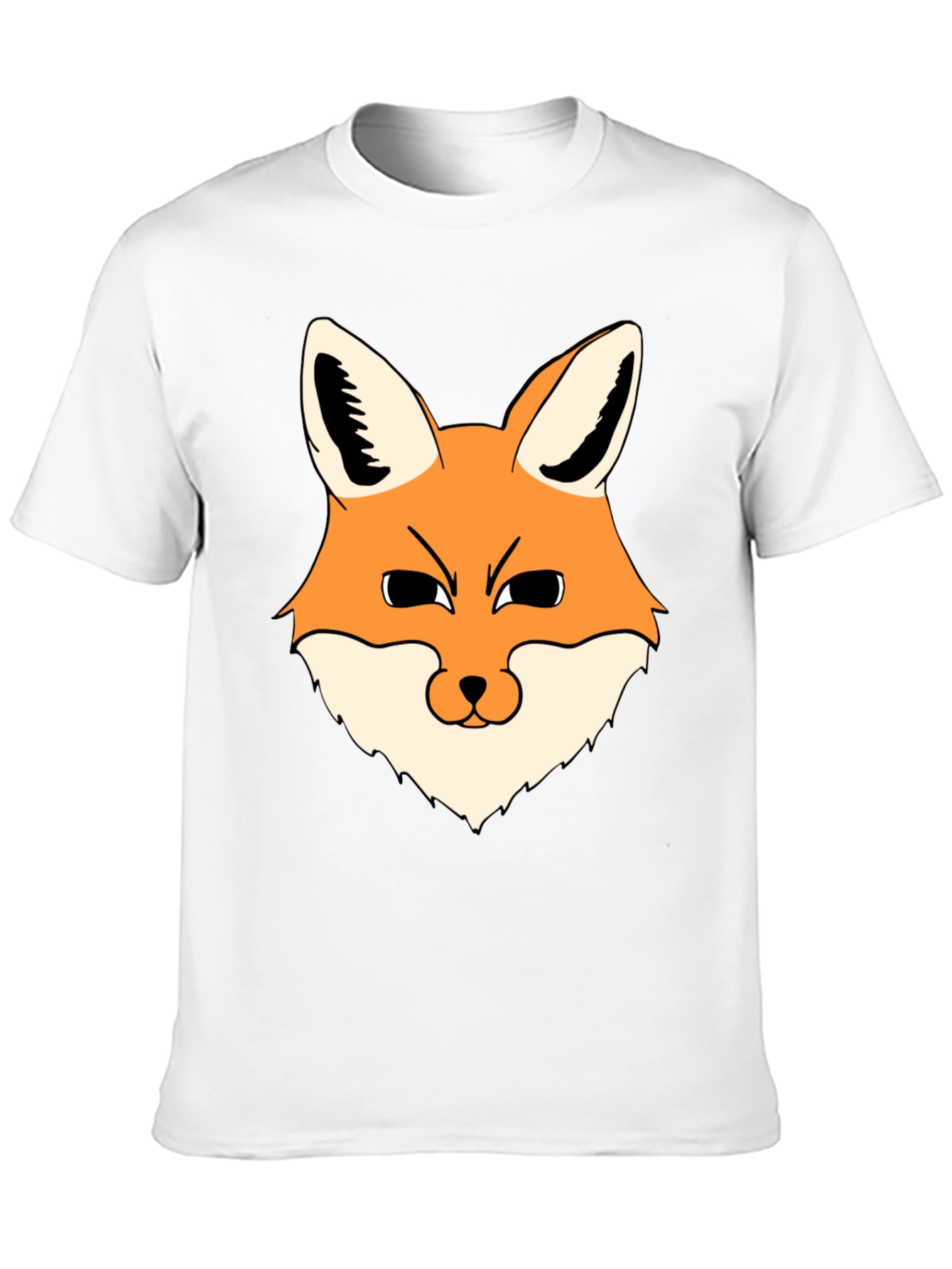 Fox Graphic Black T-Shirt - Mens Casual Wear