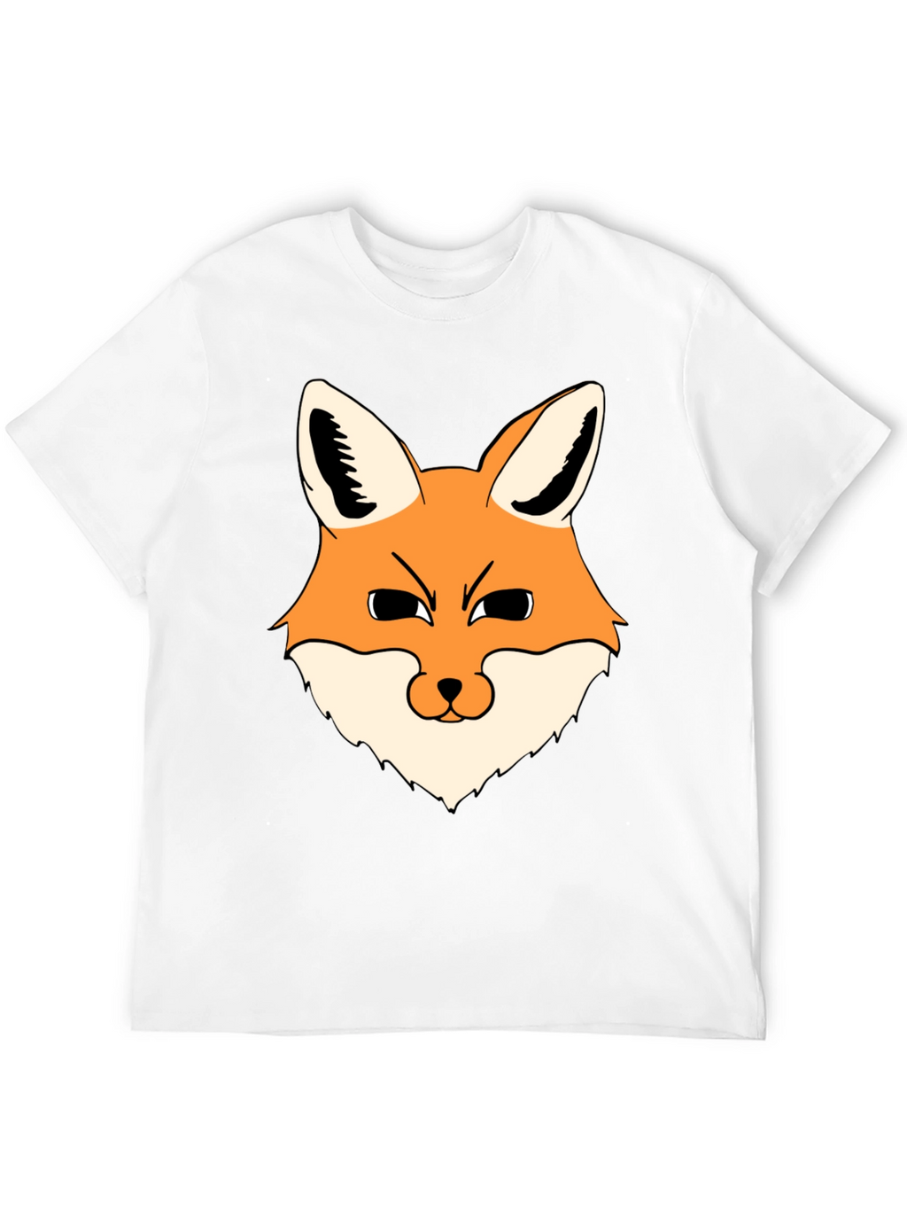 Fox Graphic Black T-Shirt - Mens Casual Wear