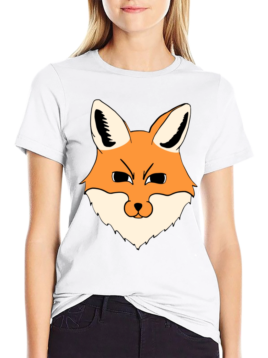 Fox Graphic Black T-Shirt - Mens Casual Wear