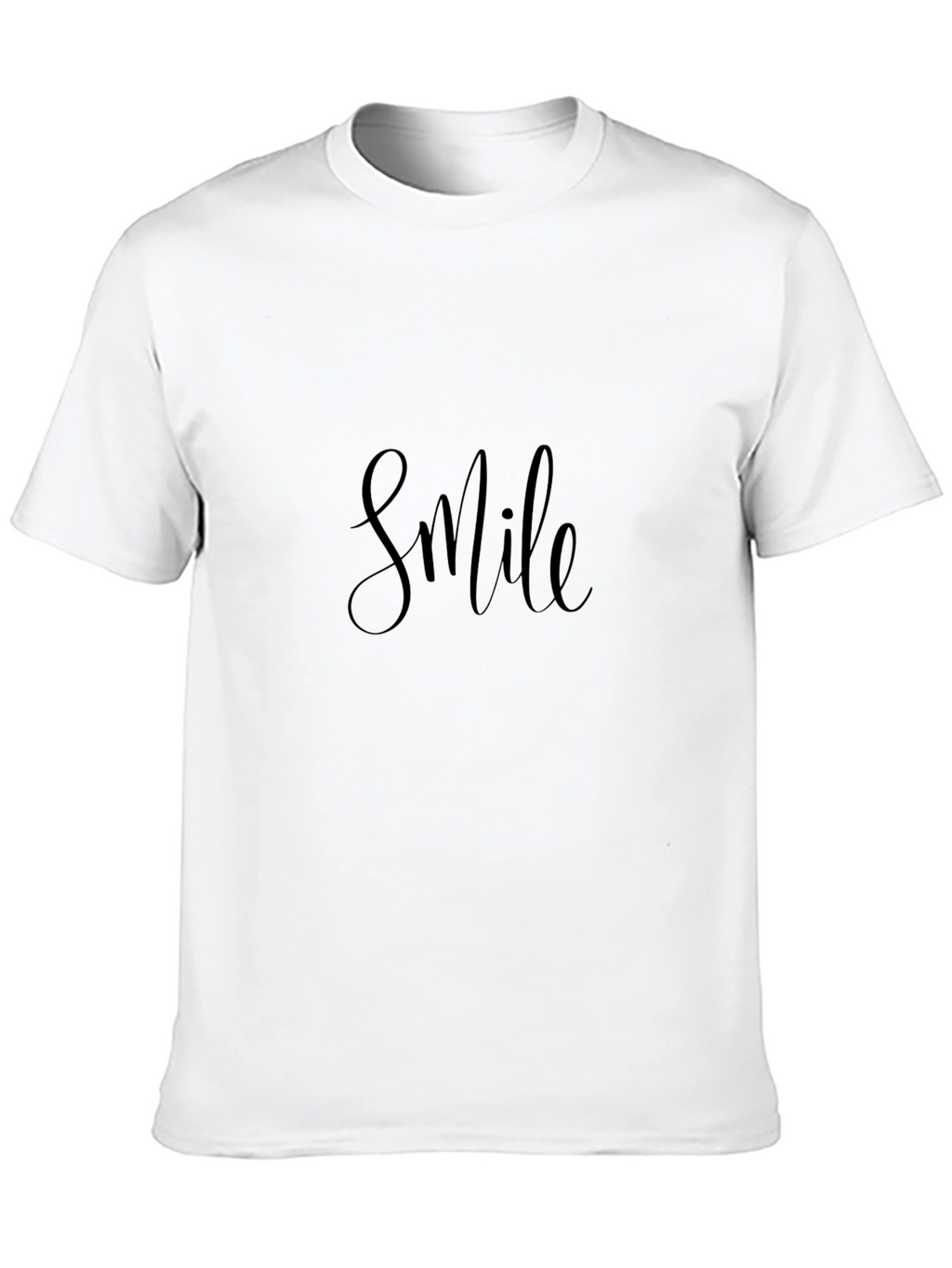 Smile Graphic Black T-Shirt - Casual Comfort
