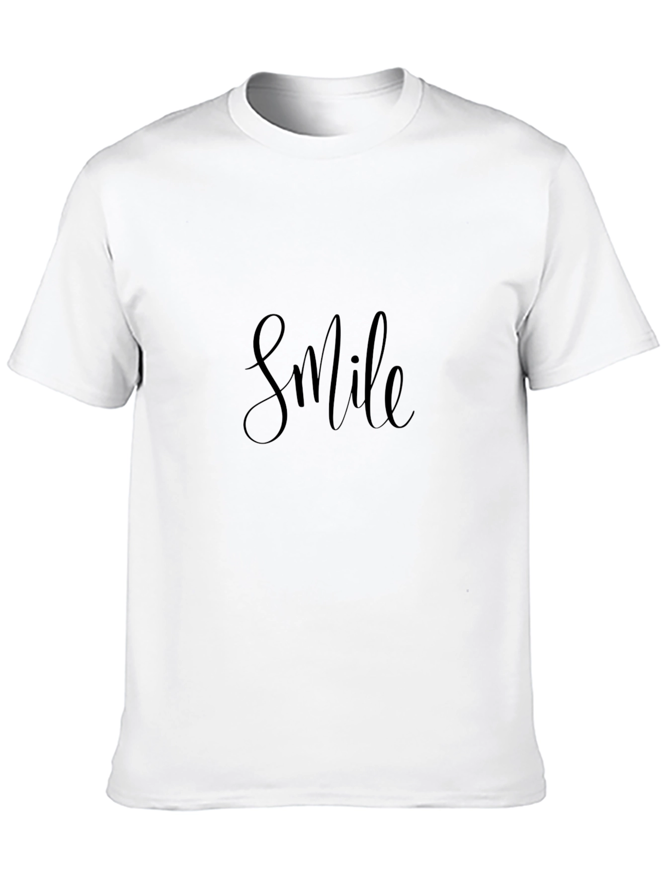 Smile Graphic Black T-Shirt - Casual Comfort