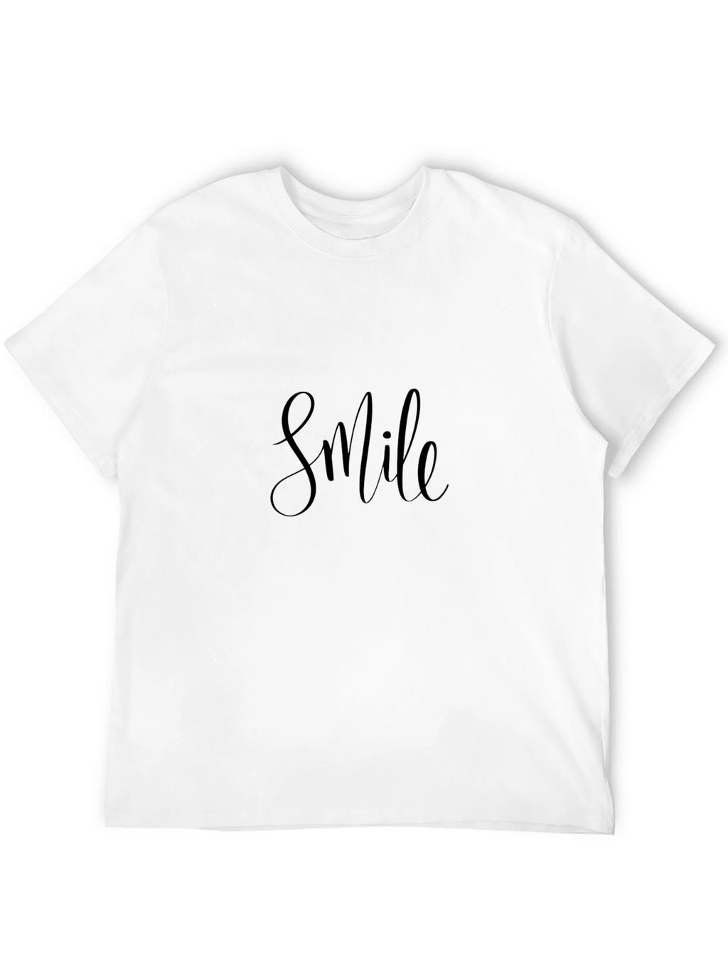 Smile Graphic Black T-Shirt - Casual Comfort