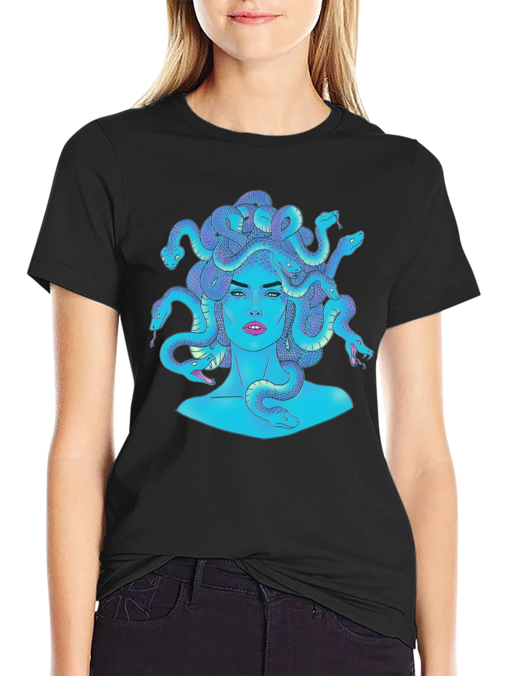 Medusa Graphic Tee - Mythical Creature Fashion