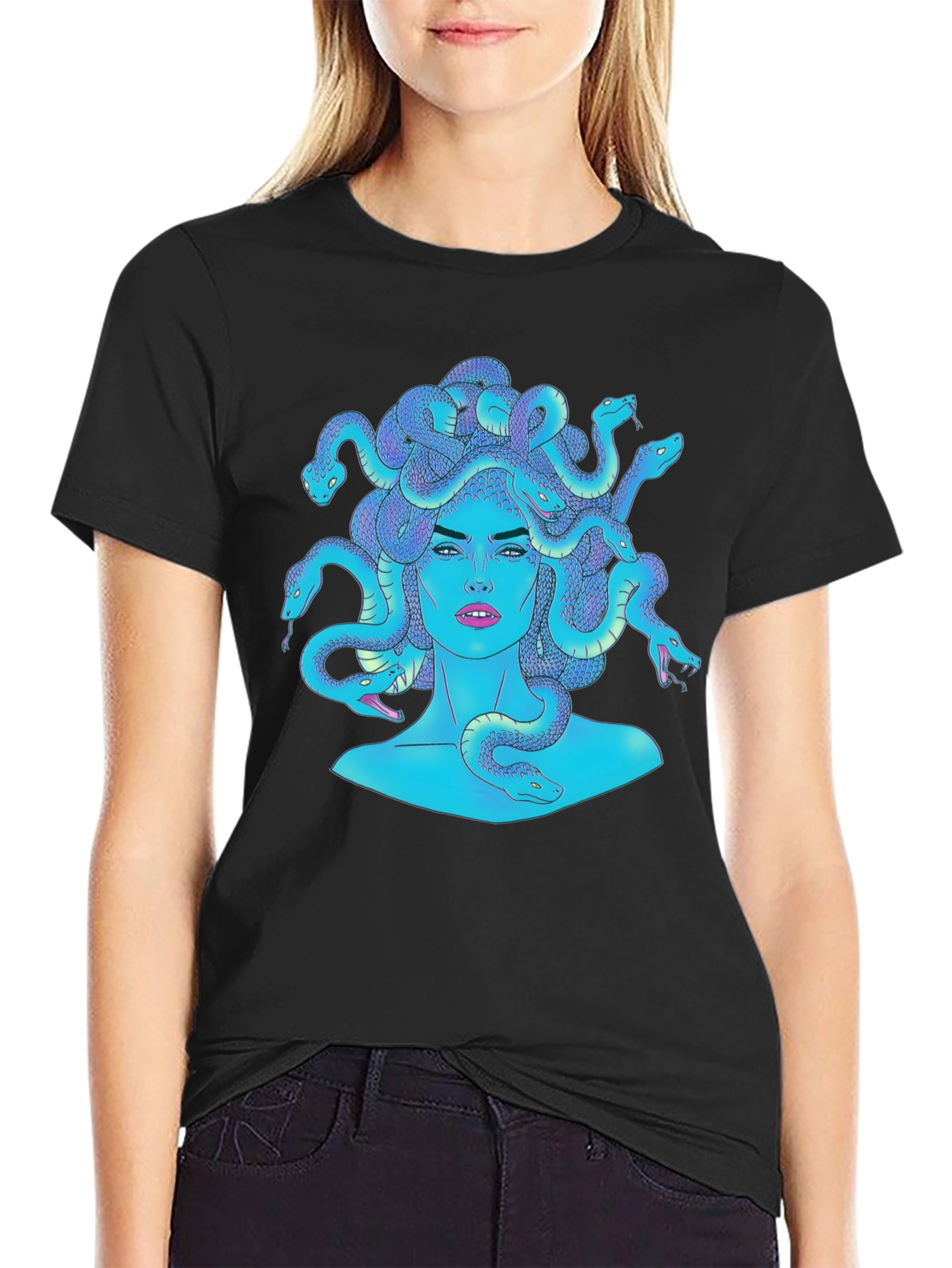 Medusa Graphic Tee - Mythical Creature Fashion