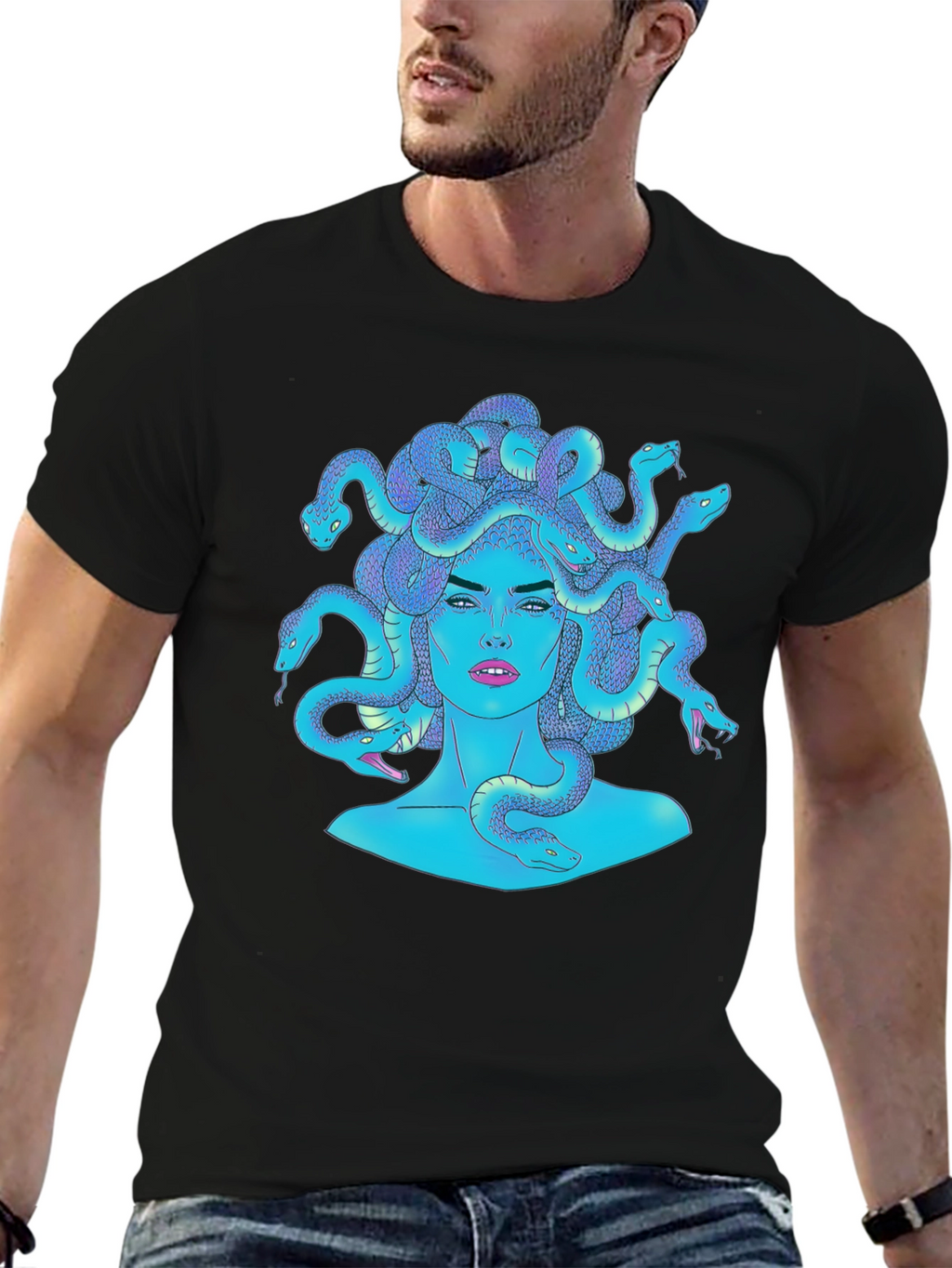 Medusa Graphic Tee - Mythical Creature Fashion