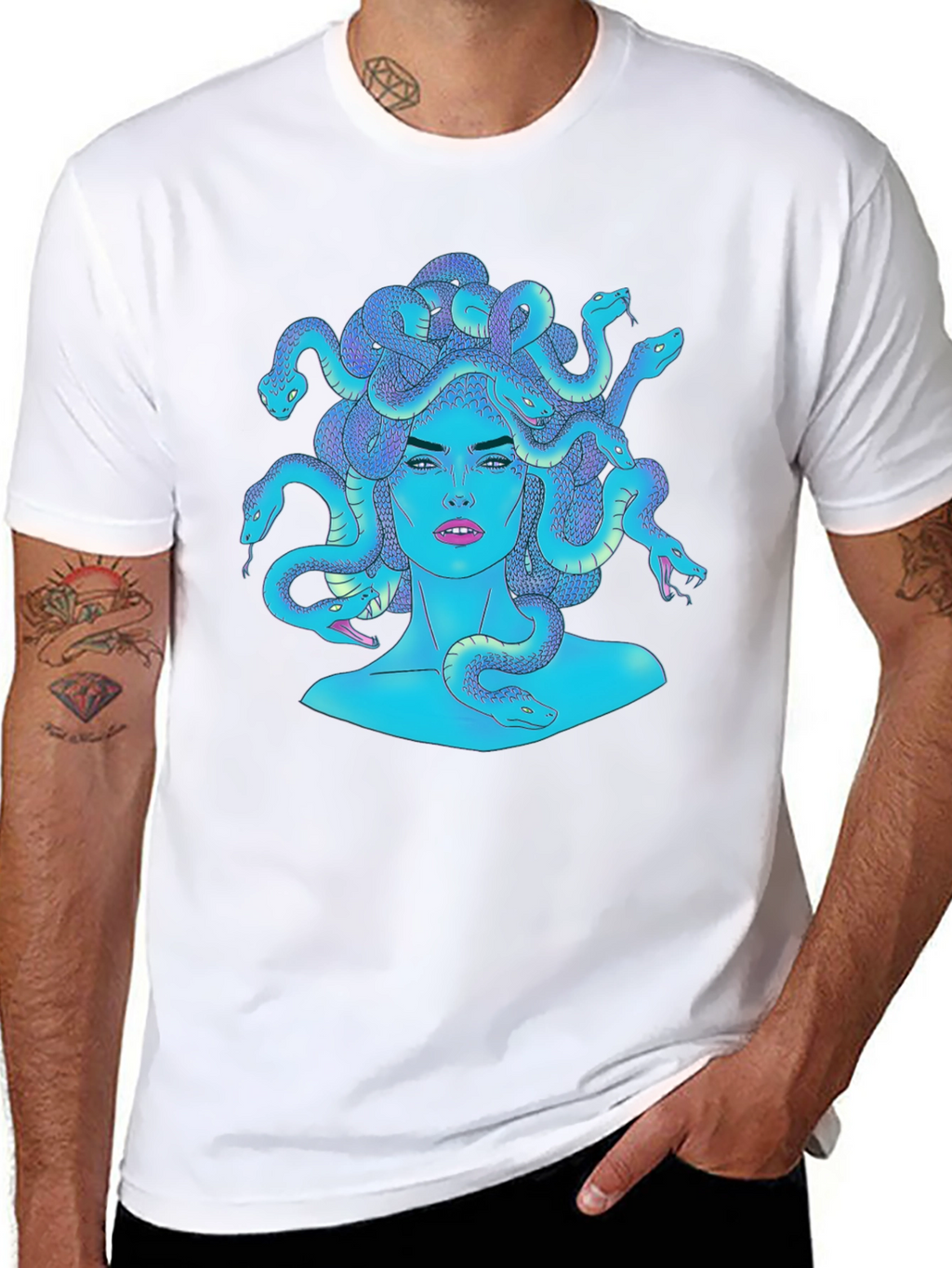Medusa Graphic Tee - Mythical Creature Fashion