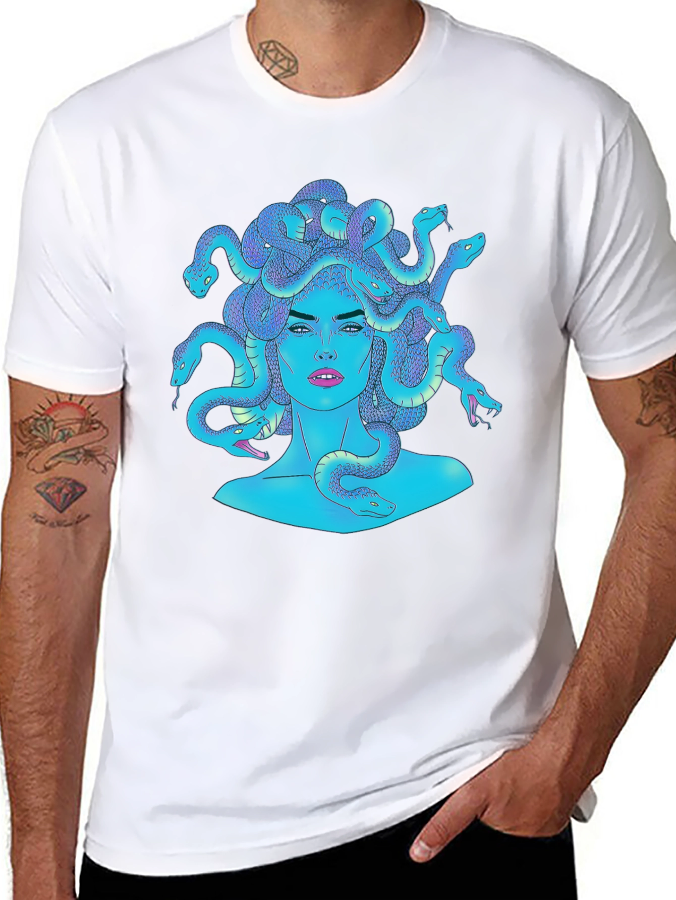 Medusa Graphic Tee - Mythical Creature Fashion