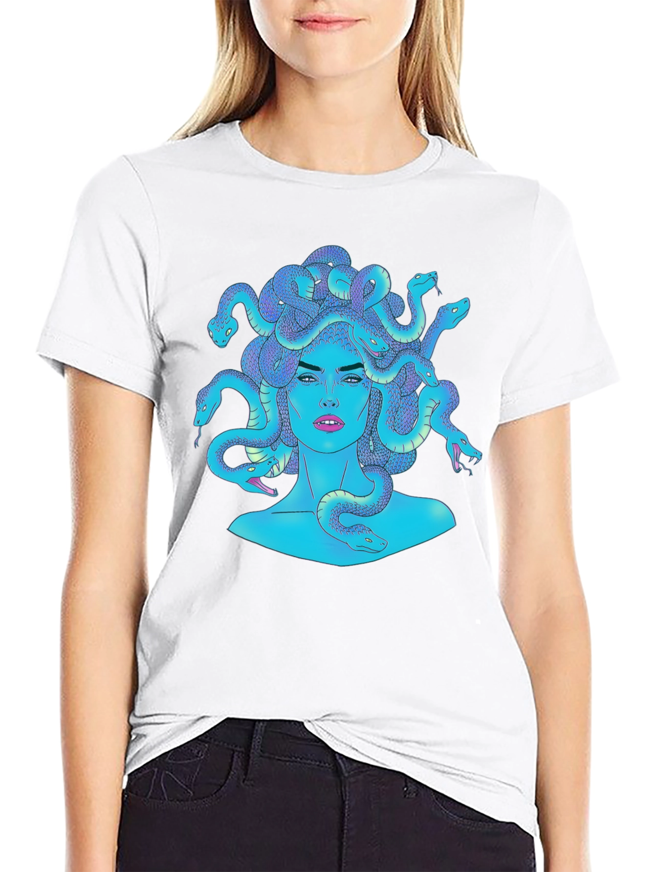 Medusa Graphic Tee - Mythical Creature Fashion