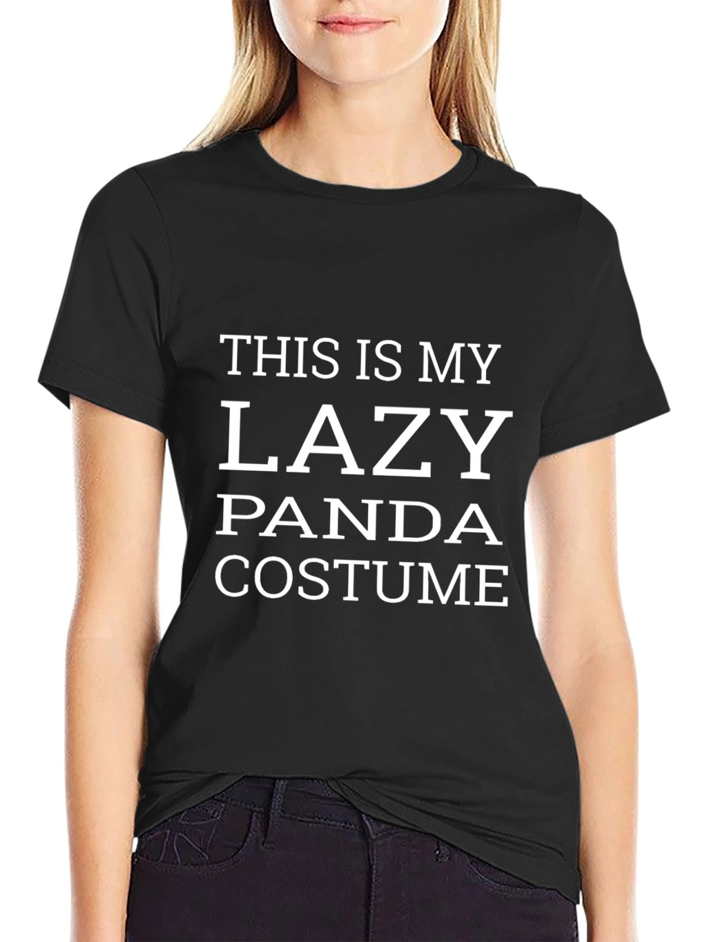 Lazy Panda Costume Graphic Tee