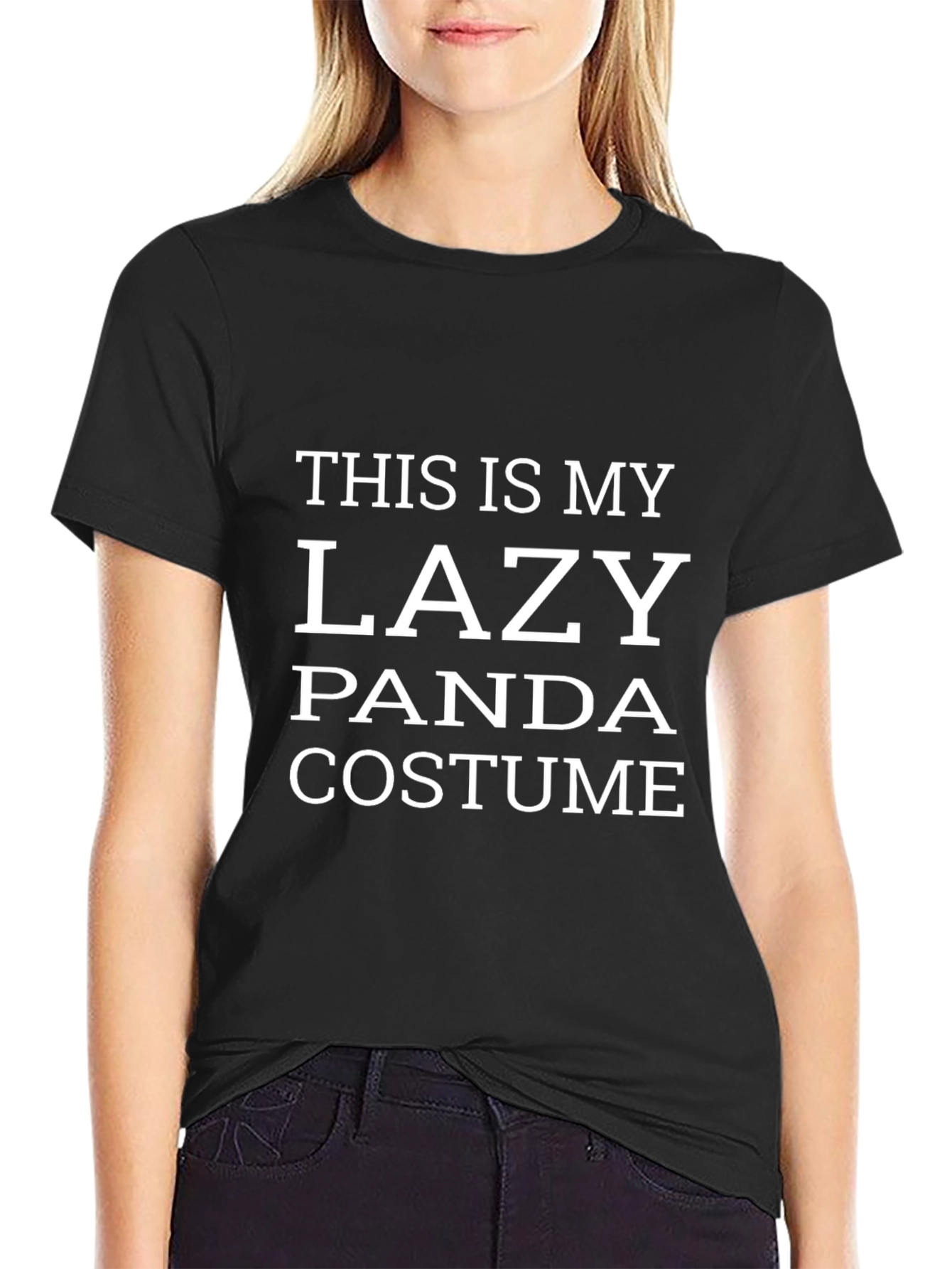 Lazy Panda Costume Graphic Tee