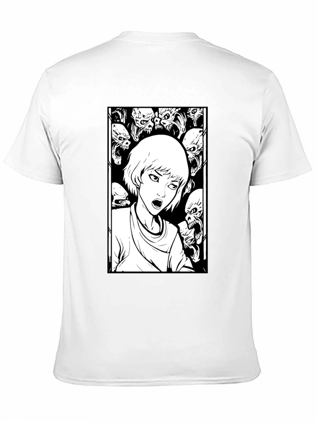 Horror Comic Graphic Tee - Black T-Shirt